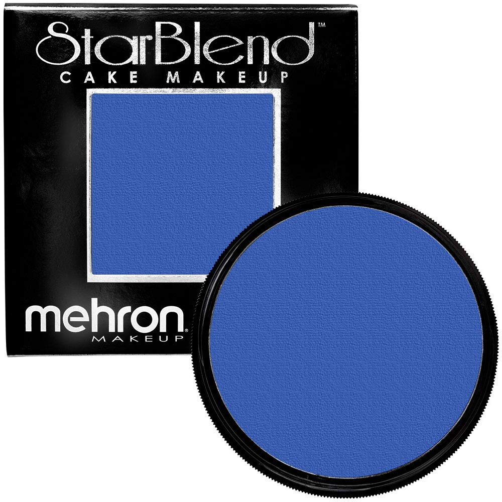 Mehron Makeup StarBlend Cake Makeup BLUE - 2oz
