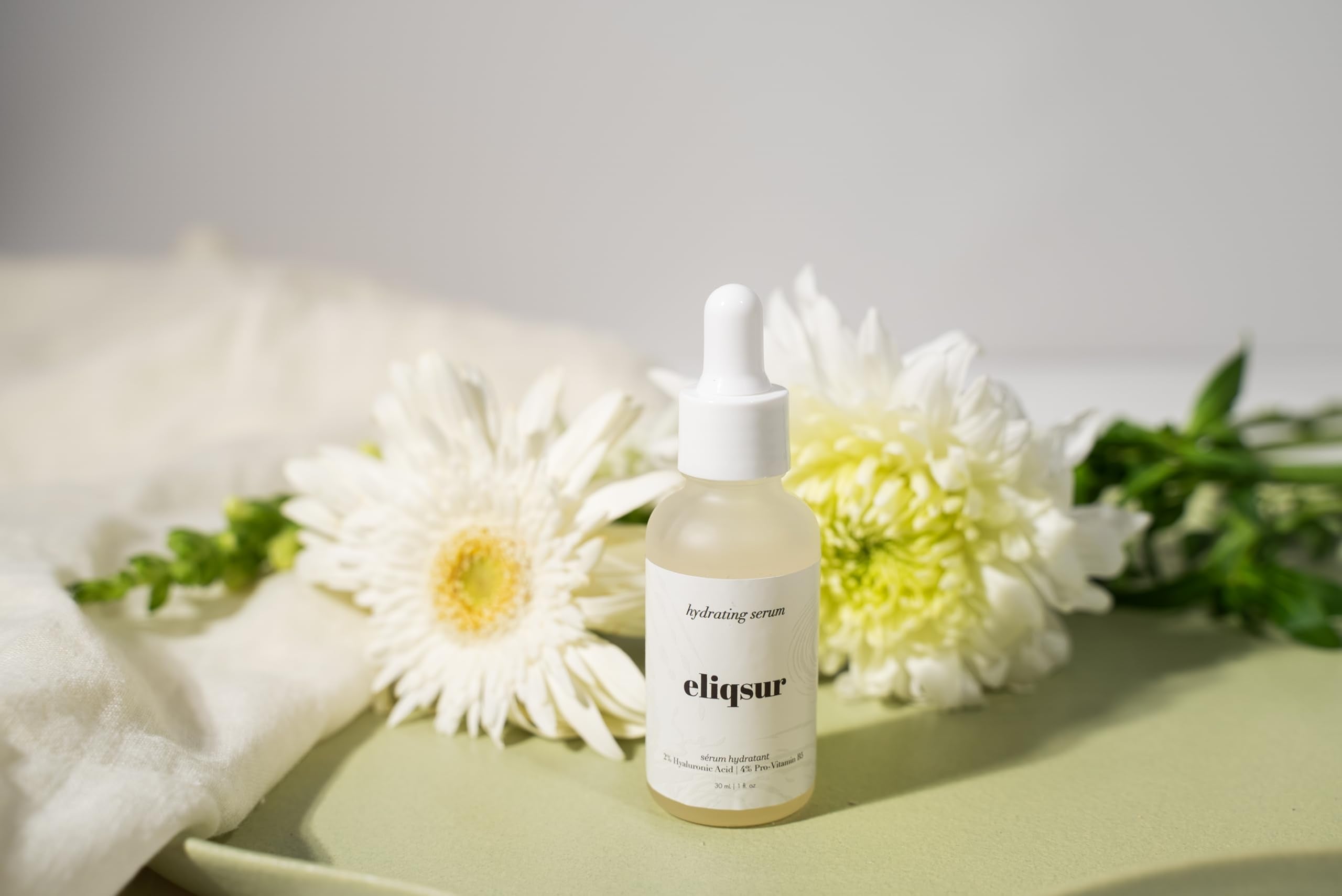 Elisqur Hydrating Serum – Hyaluronic Acid for face, Hydrating Treatment with Liquorice Extract for Glowing Skin, Moisturizing Face