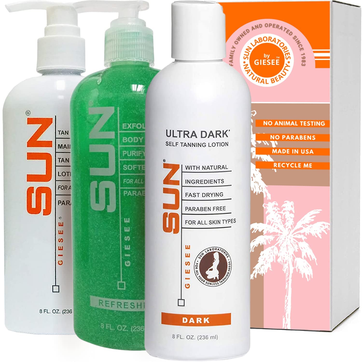 Sun Laboratories Ultra Dark Self Tanning Lotion Set
