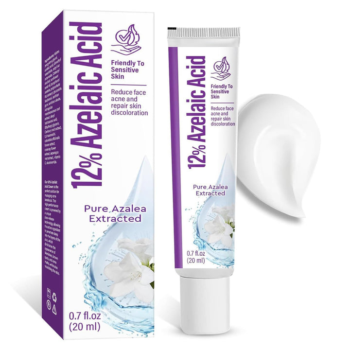 Azelaic Acid 12% Facial Serum with Hyaluronic Acid & Niacinamide, Azelaic Acid Serum for Reducing Blemish & Rosacea Acne, Prevents Acne Breakouts, Ease Pimple Clarify Skin Soothe Irritation