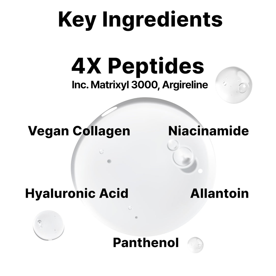 DearMYDEW Multi Peptide Complex Serum, Matrixyl 3000, Argireline, Vegan Collagen, Niacinamide, Hyaluronic Acid for Anti-Aging, Anti-Wrinkles, Collagen Boost for Elasticity, Korean Skincare, 1Fl Oz