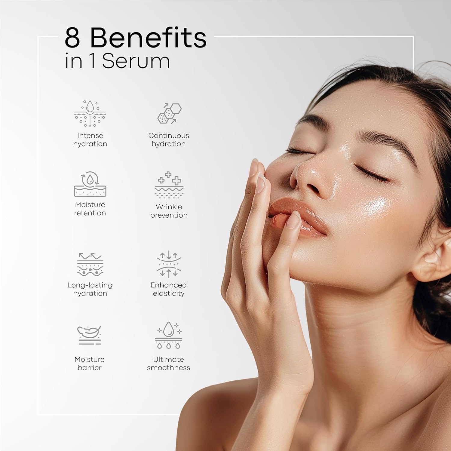 BIOSENS Hyaluronic Acid Serum, Hyaluronic Acid 2%, Face Moisturizer, Reduces Wrinkles, Repairs Skin Barrier, Improves Skin Elasticity. Airless Pump 1 fl oz