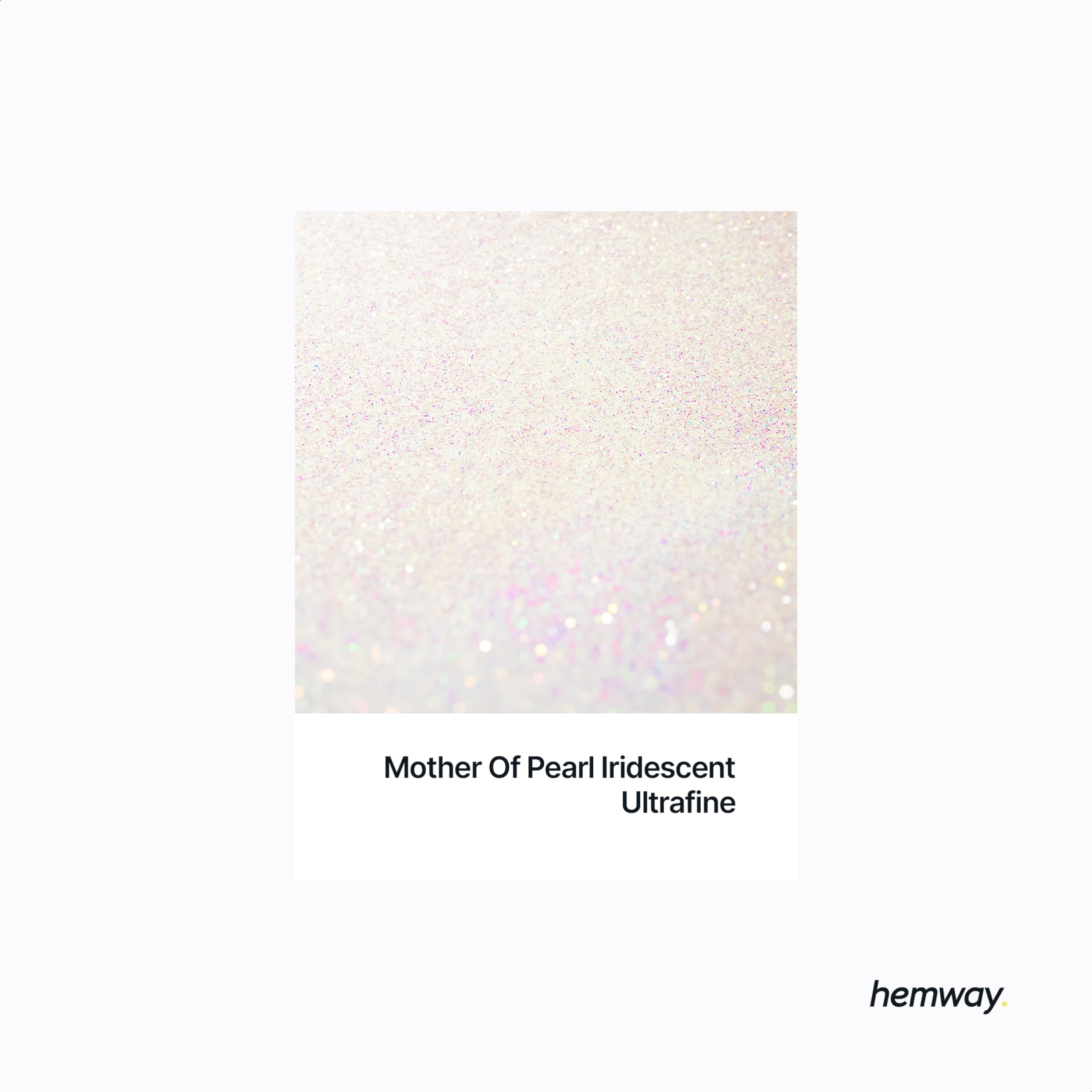 Hemway Premium Ultra Sparkle Glitter Multi Purpose Metallic Flake for Arts Crafts Nails Cosmetics Resin Festival Face Hair - Mother of Pearl Iridescent - Ultrafine (1/128 0.008 0.2mm) 100g / 3.5oz