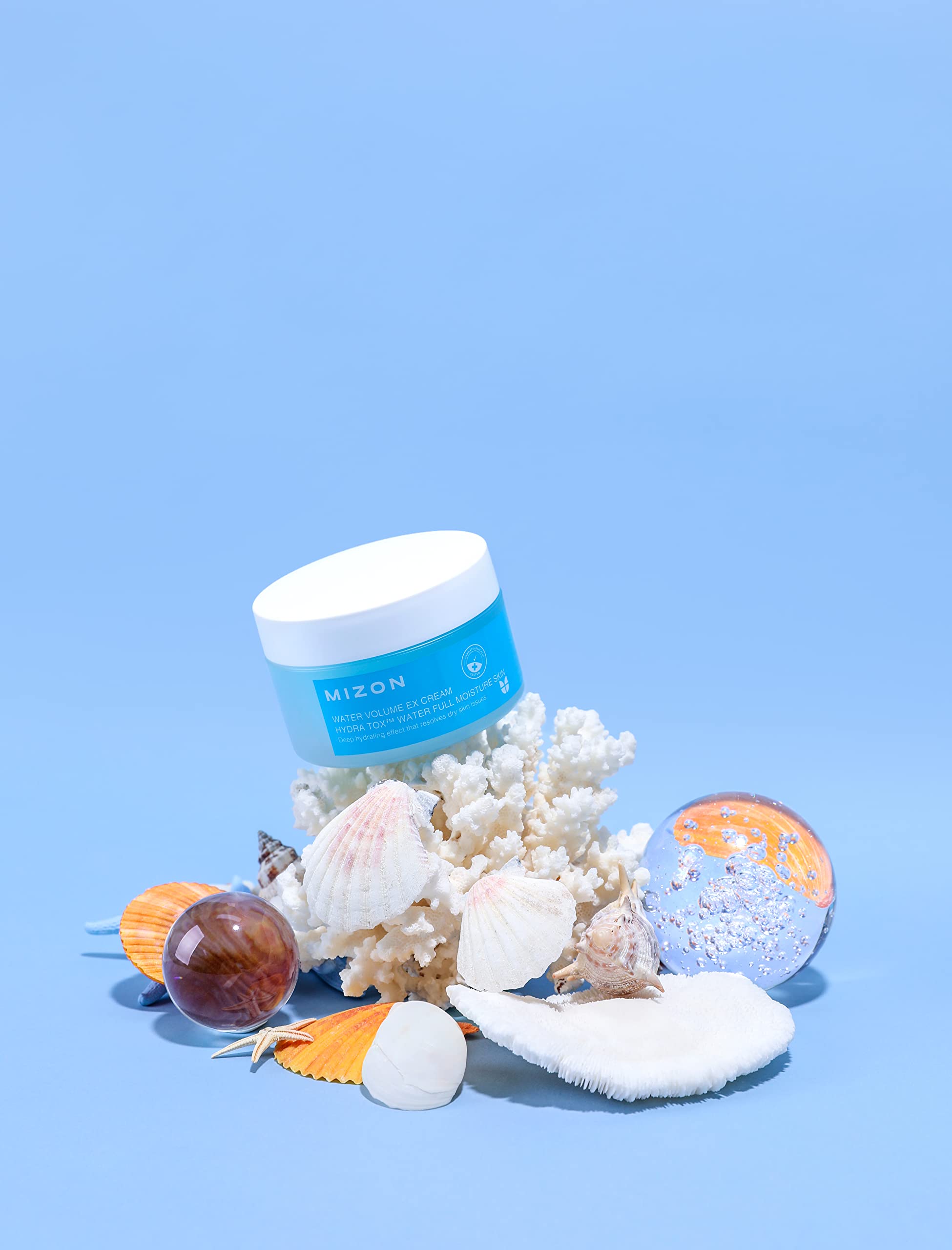 MIZON Water Volume EX Cream, Daily Hydrating Gel Moisturizer for All Skins, Lightweight, Soothing, Brightening, Korean Skincare (230ml, 7.7 fl oz)