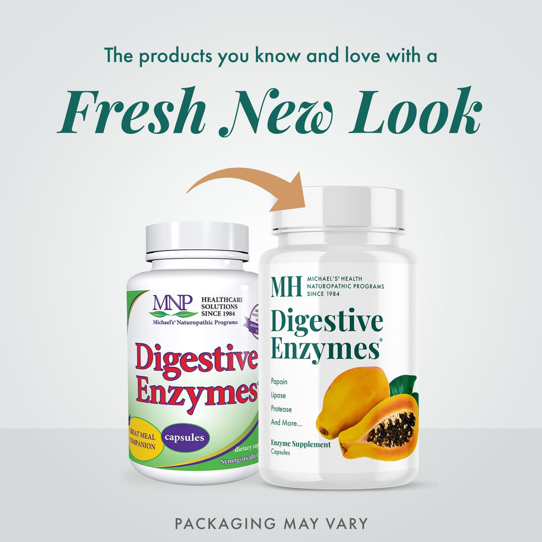 MICHAEL'S Health Naturopathic Programs Digestive Enzymes - 180 Capsules - Assists in Digesting Protein, Fats, Starch, Dairy & Carbohydrates - 60 Servings
