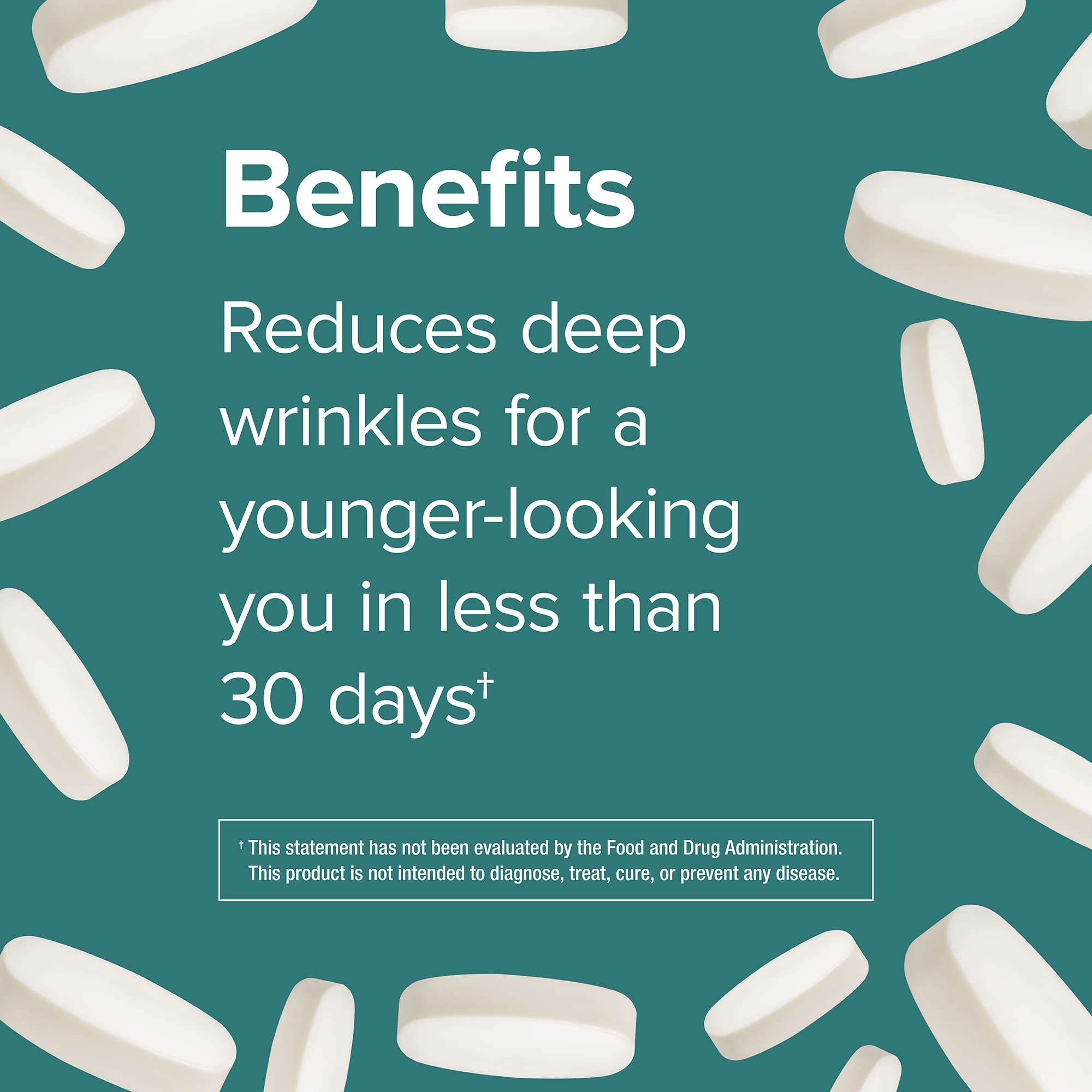 Webber Naturals Collagen30 with Ceramides, Bioactive Collagen Peptides, 120 Tablets, Hydrating Glow, Helps Improve Skin Hydration, Elasticity & Smoothness, Non GMO, Dairy & Gluten Free