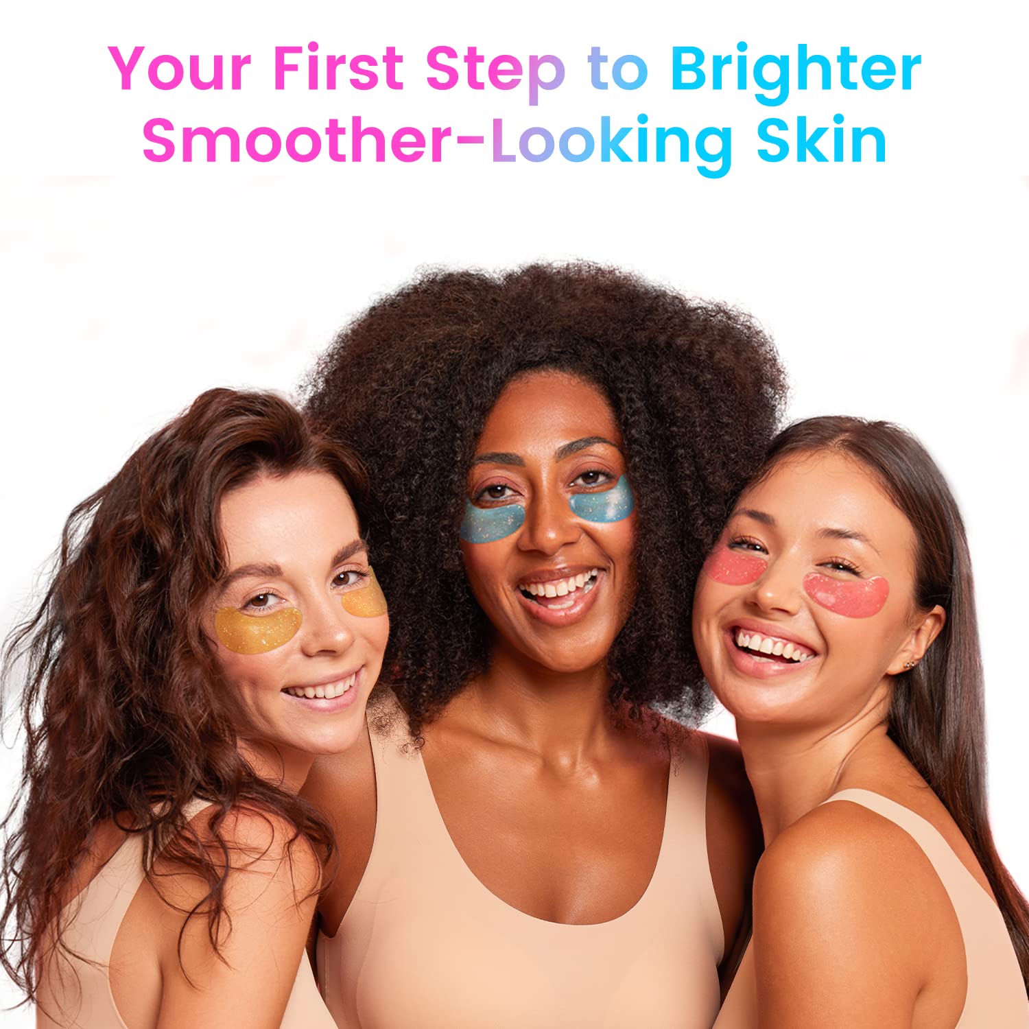 Onespring Under Eye Patches (24 Pairs) - Eye Gel Pads for Wrinkles, Puffy Eyes, Dark Circles, Eye Bags, Natural Collagen Eye Gels Pads, Under Eye Mask Patches for Refreshing, Revitalizing