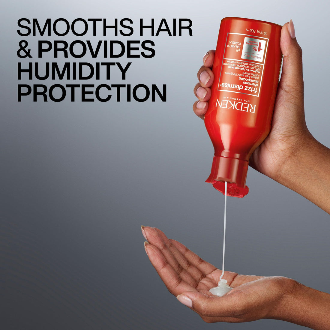 Redken Frizz Dismiss Shampoo | For Frizzy Hair | Smooths Hair & Manages Frizz | Sulfate Free | 10.1 Fl Oz, 10 fl. oz