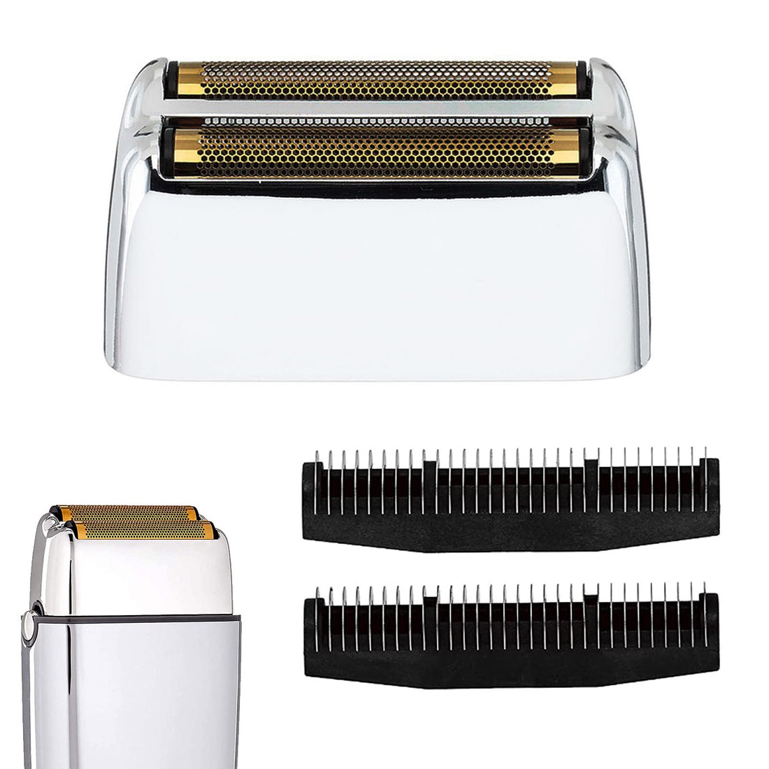 FXRF2 Replacemnet Foil/Cutter fit for BaBylissPRO Barberology FXFS2 (FOILFX 02) Models (Silver)