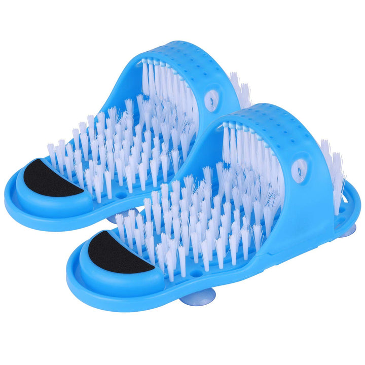 Magic Foot Scrubber Feet Cleaner Brush for Shower Spas Massage Slipper Exfoliating Foot Cleaning Brush 1 Pair