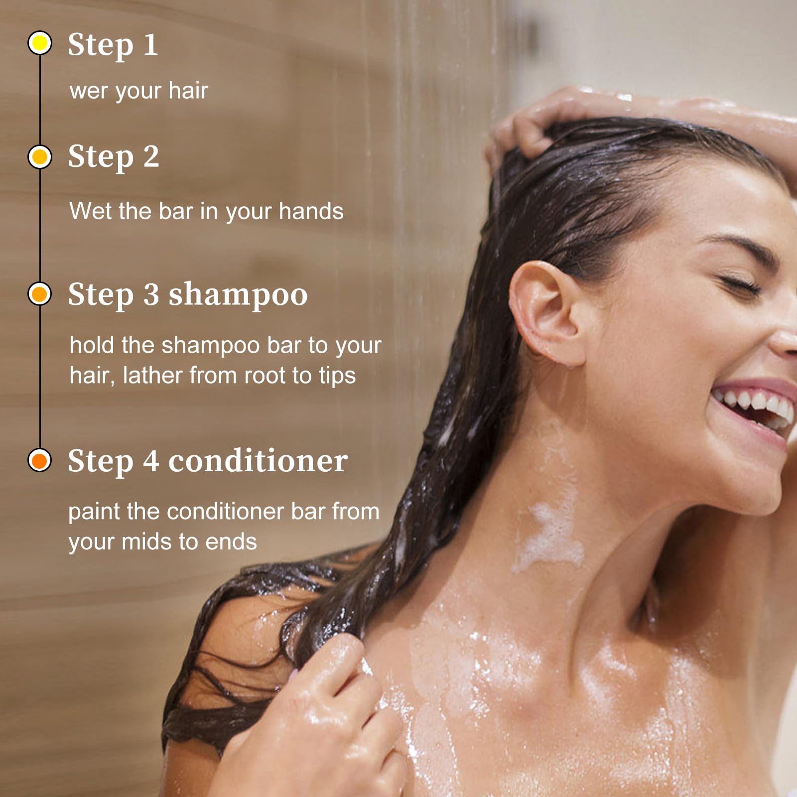 SAPHUS Shampoo Bars and Conditioner Set, Promote Hair Growth, Strengthen & Volumize All Hair Types, Paraben & Sulfate Free, 2pcs (3.2oz +2.5oz)