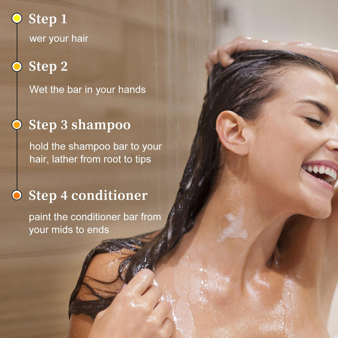 SAPHUS Shampoo Bars and Conditioner Set, Promote Hair Growth, Strengthen & Volumize All Hair Types, Paraben & Sulfate Free, 2pcs (3.2oz +2.5oz)