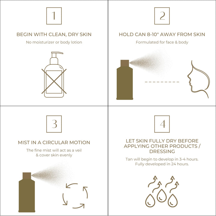 Hampton Sun Sunless Tanning Mist - 5 Ounce