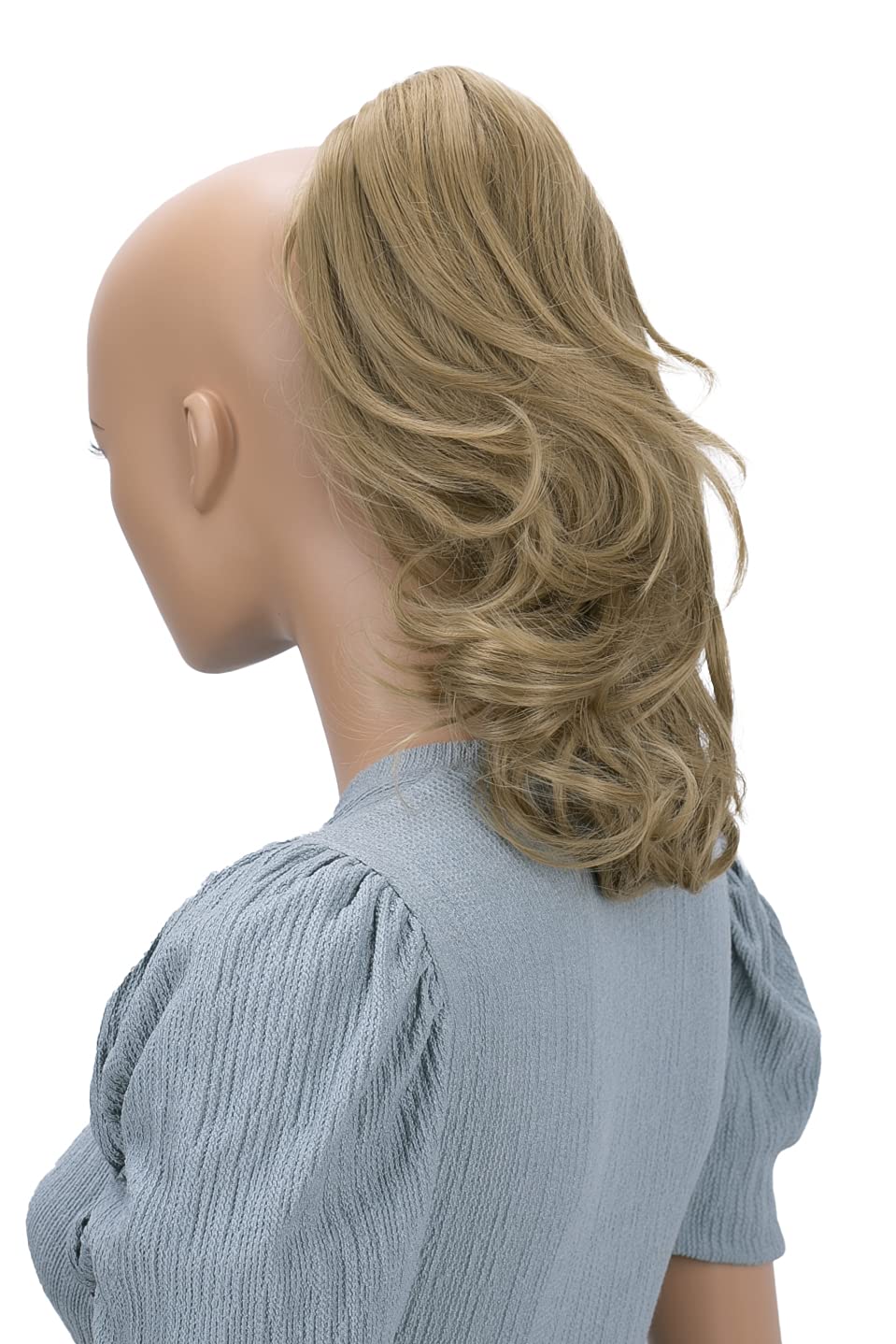 Natural blonde # 16 H104 : PRETTYSHOP 14 & 110g Hair Piece Ponytail Extension Straight Light Curled Nature Looking Heat-Resisting Different Colors (ash blonde H104_16)