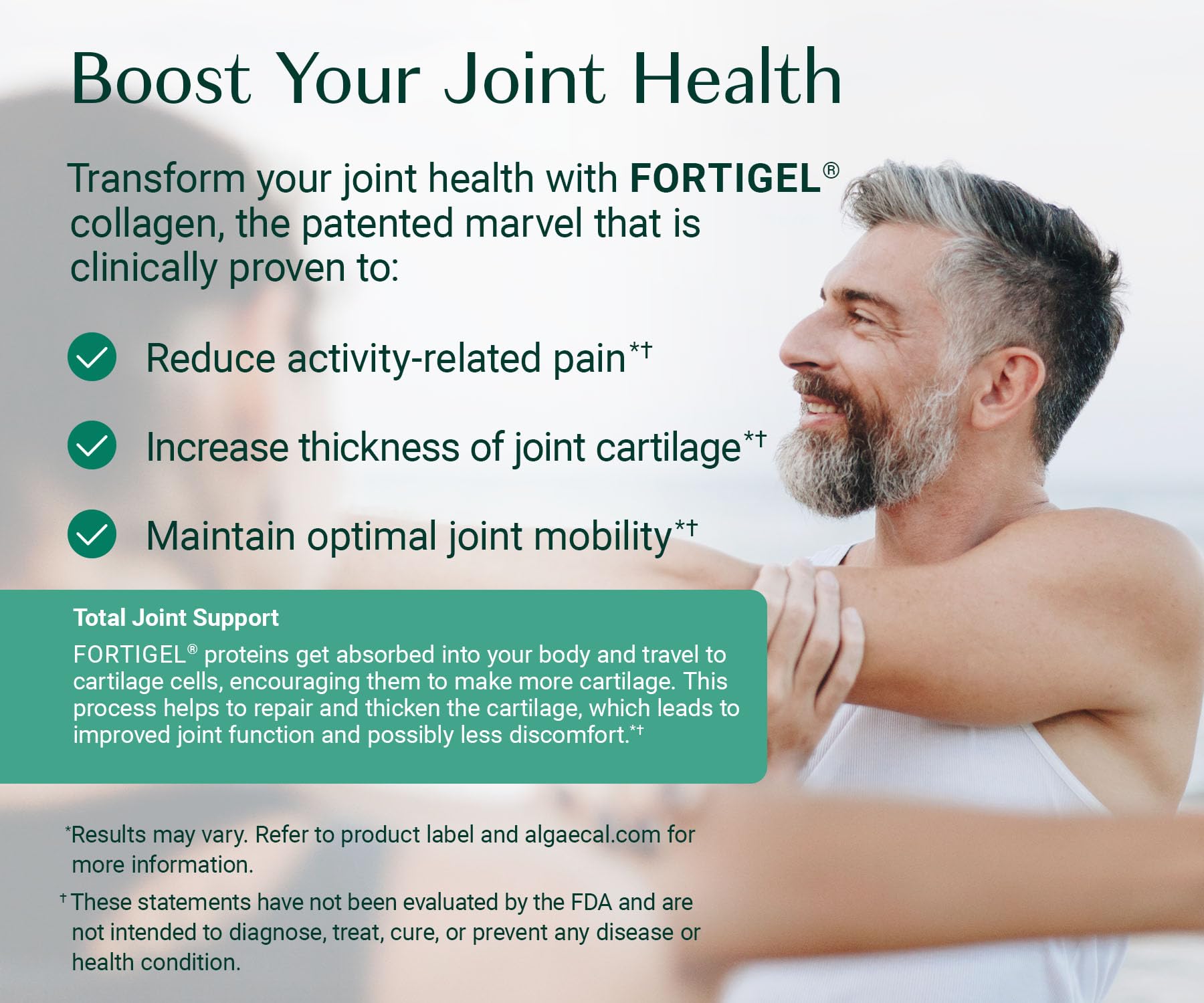 ALGAECAL Hydrolyzed Collagen Complete - Anti-Aging Collagen Powder with Clinically-Supported VERISOL®, FORTIGEL®, UC-II®, and FORTIBONE®, Multi Peptides Blend, 30 Servings