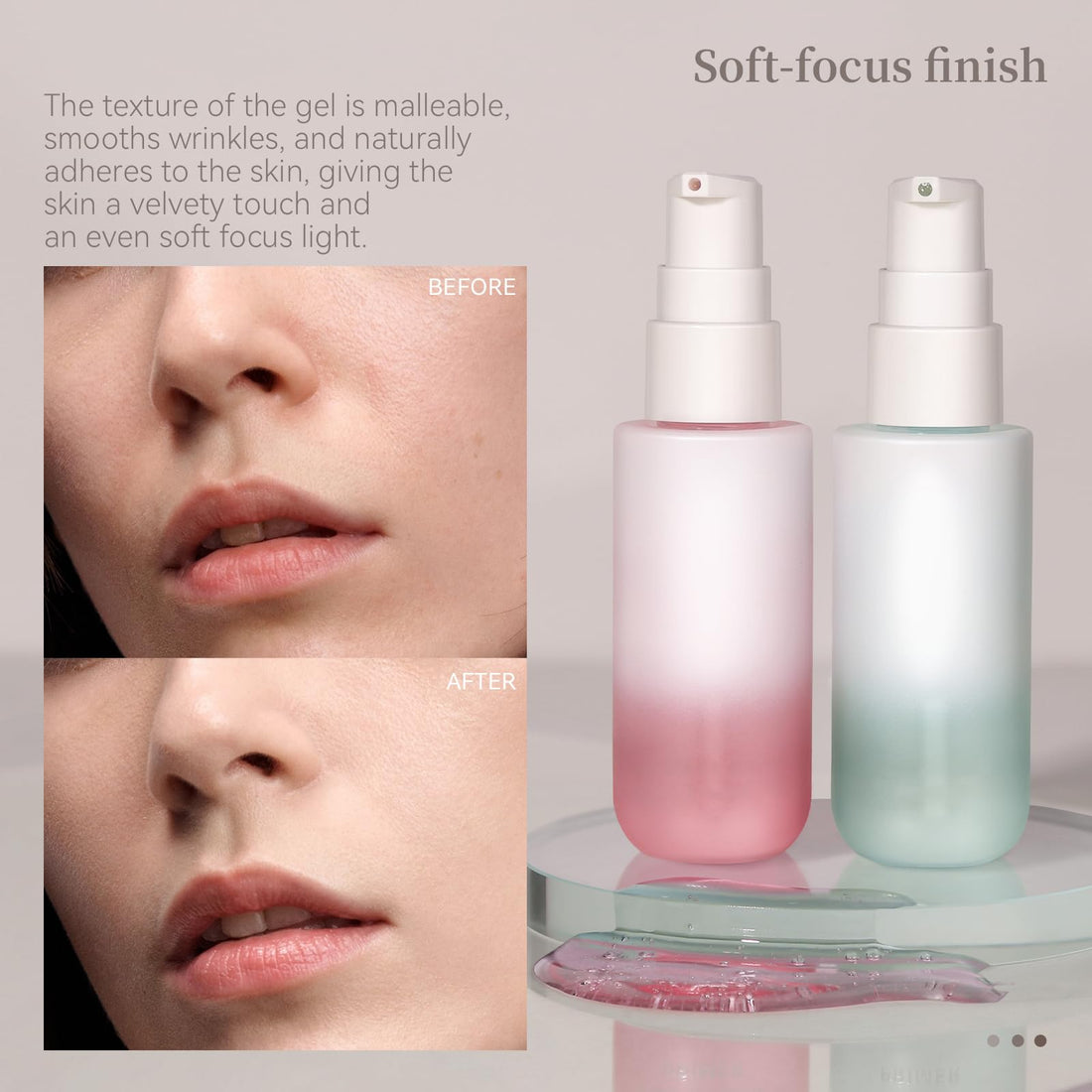 Easilydays Power-grip Primer, Long-Lasting Hydrating Face Primer, Evens Skin & Brightens, Moisturizes Primes, Primer Face Makeup, Soft-Focus Finish, Makeup Primer for Flawless Gel-Based, Pink