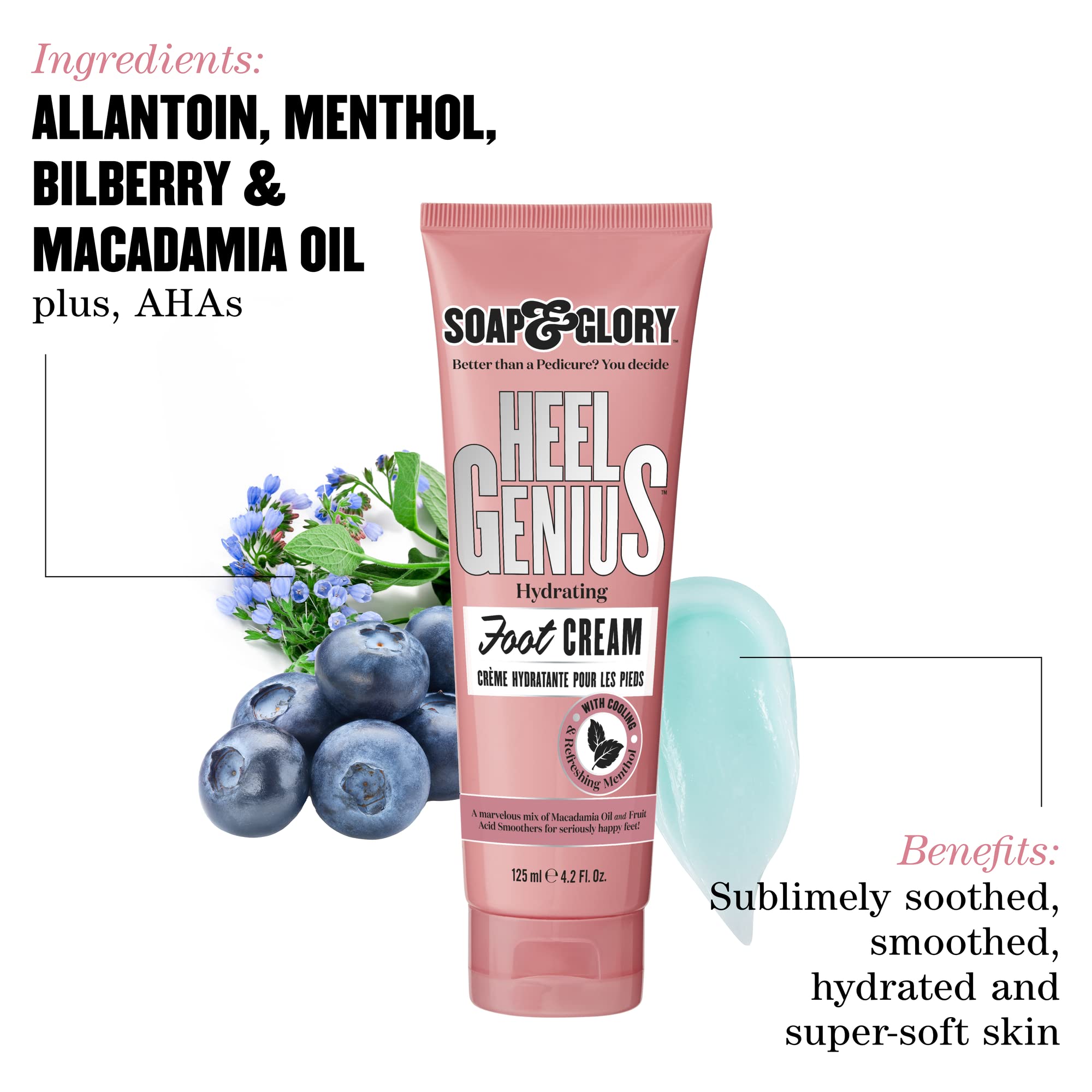 Soap & Glory Heel Genius Amazing Foot Cream 4.2 oz (125 ml)