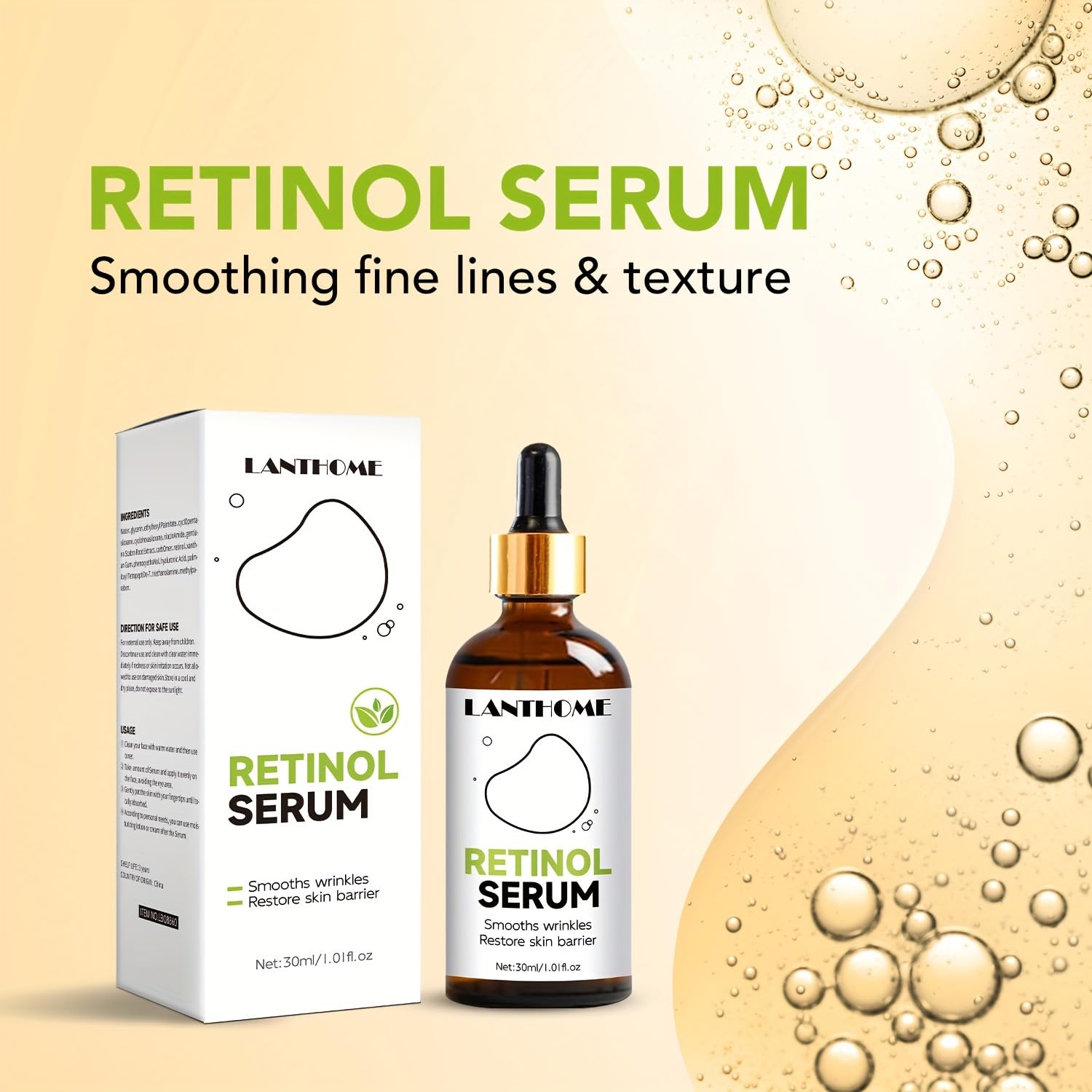 Retinol Serum for Face, Acne Treatment&Pore minimizer, Skin Radiance Treatment Facial Retinol Serum for Spot Removal&Scar Reduction, Tretinoin Alternative Serum for Smooth Skin&Daily Skincare Routine