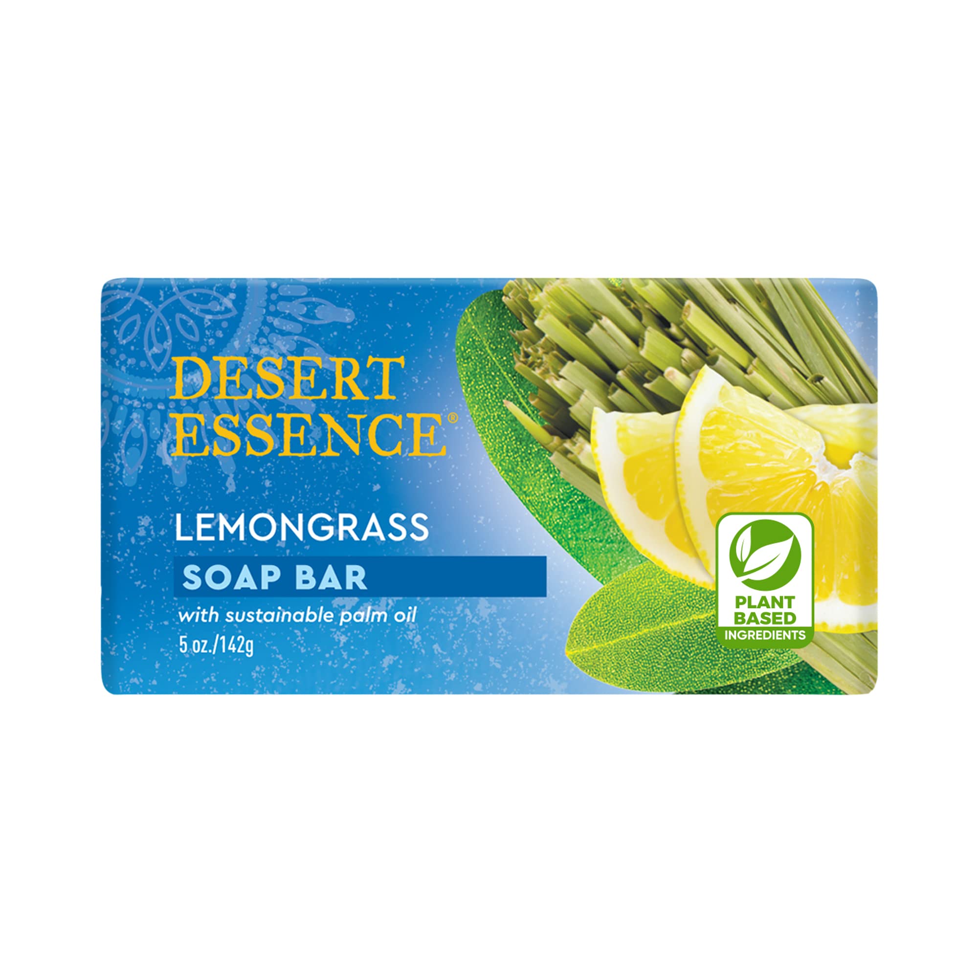 Desert Essence Bar Soap, Lemongrass, 5 Ounce