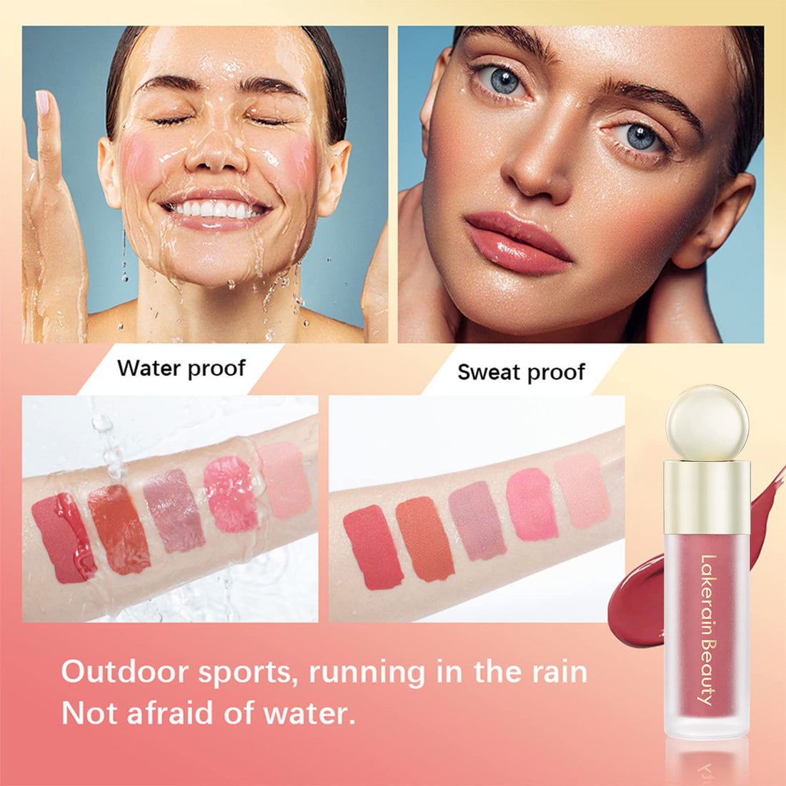 Cream Blush for Cheeks - Soft, Long Lasting, Waterproof, Matte Makeup - 03