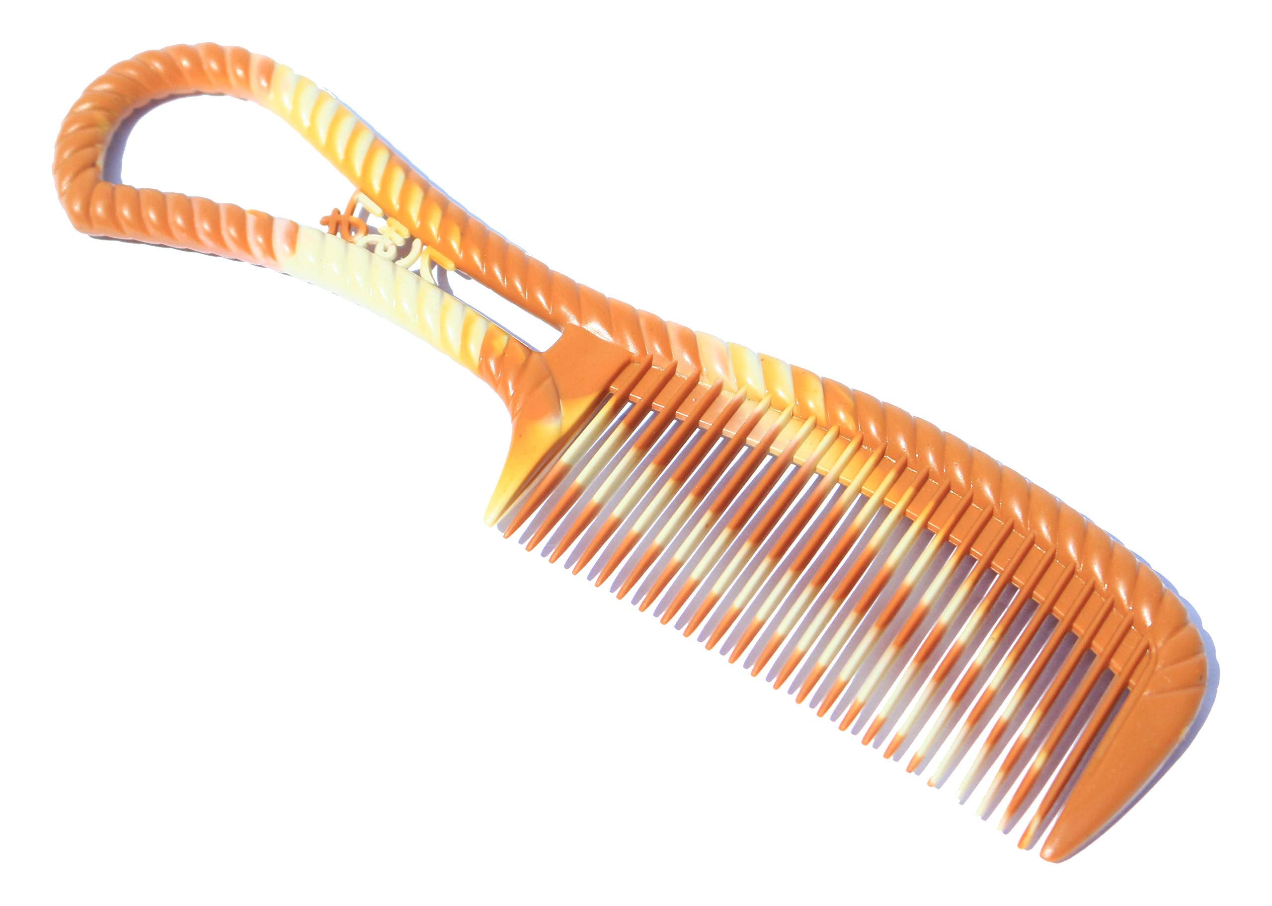 Mini Wide Side Hair Care Tooth Comb with Handle Portable for Travel