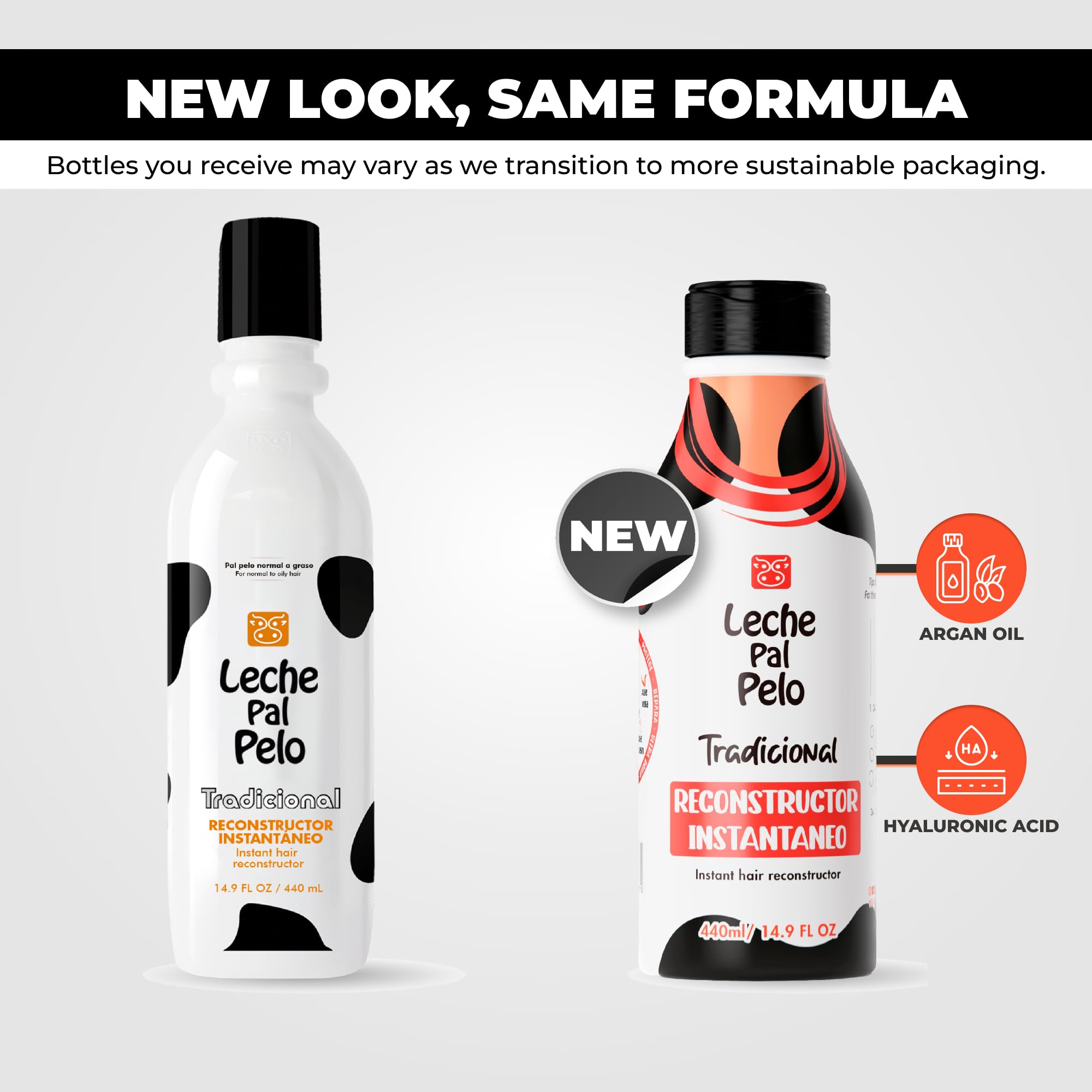 Leche Pal Pelo - Instant Hair Reconstructor Treatment with Natural Soy, Wheat, Aloe and Avocado. Provides Intensive Hydration -14.9 Ounces. Tratamiento Reconstructor Con Soya, Trigo, Aguacate y Aloe