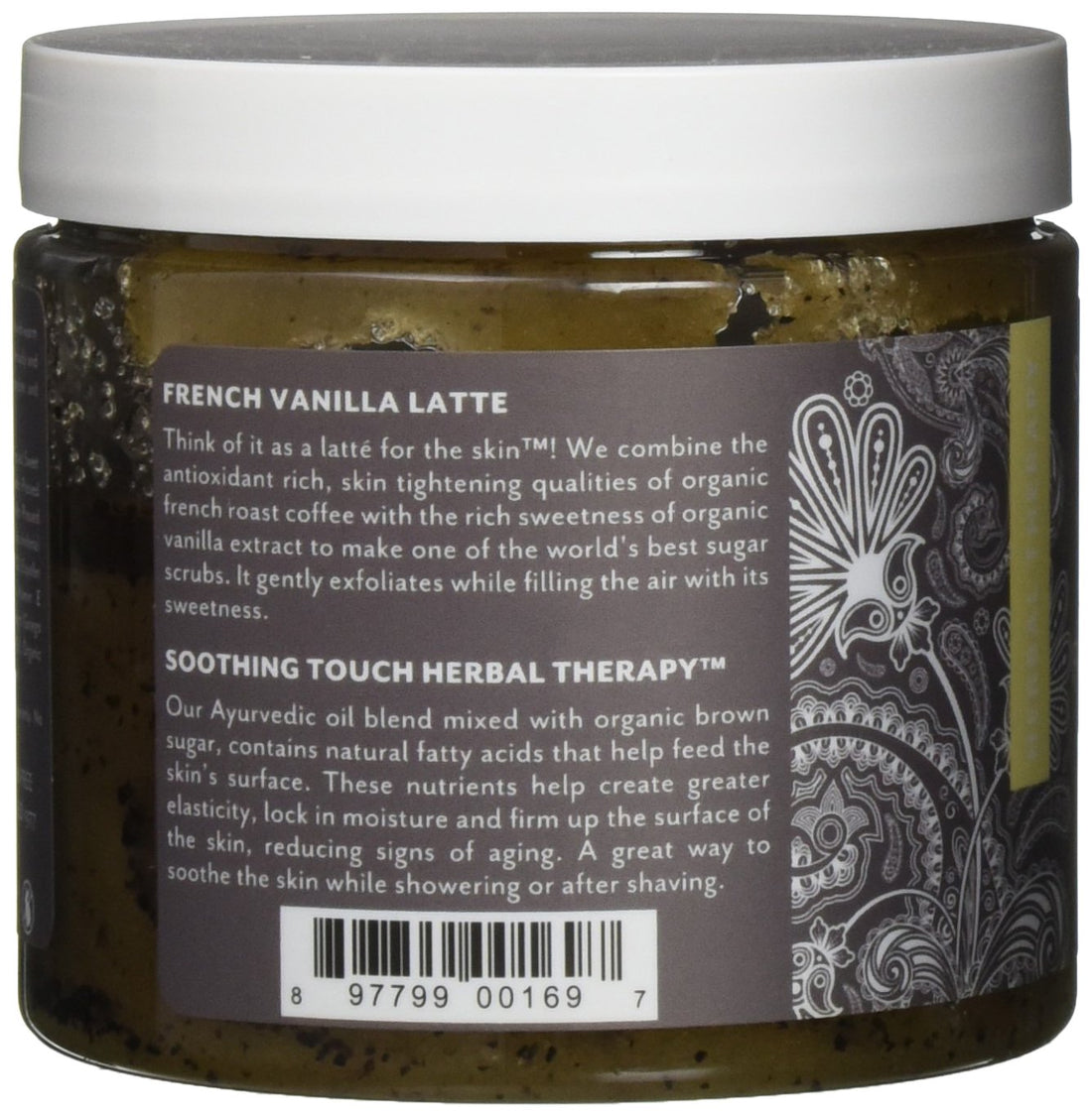 Soothing Touch, French Vanilla Latte Organic Brown Sugar Scrub, 16 oz
