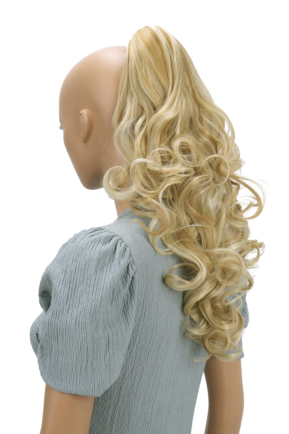 Prettyshop 24 Hair Piece Pony Tail Extension Very Long Voluminous Curly Or Wavy Heat-Resisting H32A