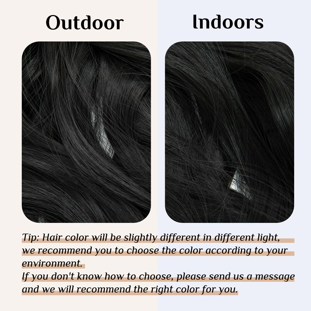 SARLA Halo Synthetic Hairpieces Flip in Women Hair Extension Natural Wave Halo Hair Extensions M01 (1B Jet Black)