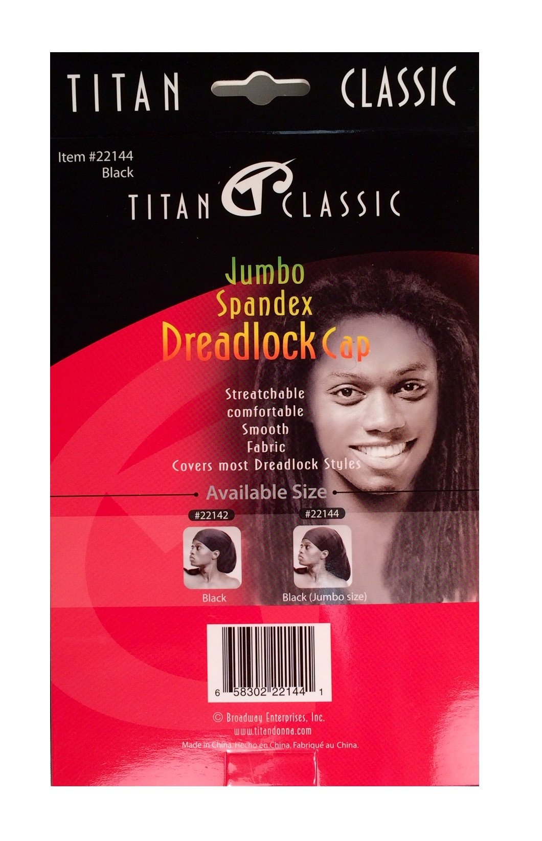 Titan Jumbo Size Spandex Dreadlock Cap