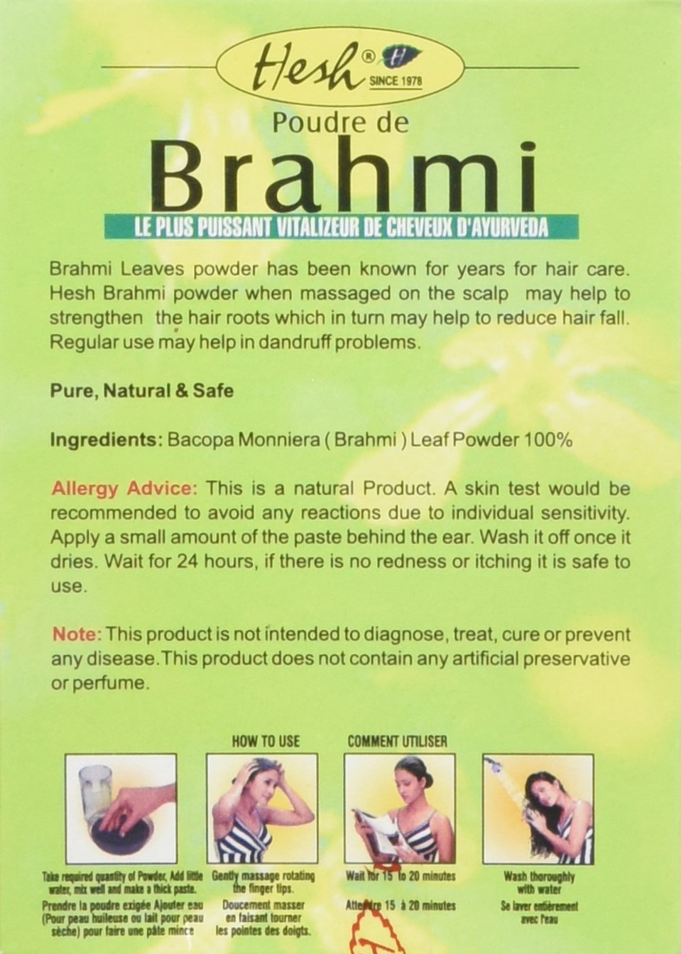 2 X 100G HESH BRAHMI POWDER