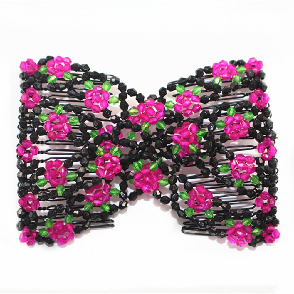 Casualfashion Magic Ez Combs Double Stretching Combs, Thick and Thin Hair, Hair Accessory for Popular Hairstyles, Pack of 6