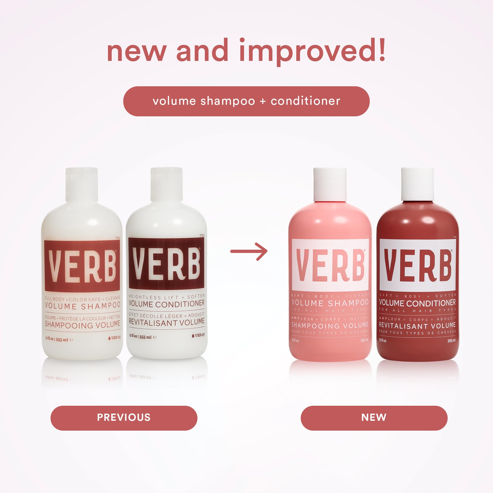 VERB Volume Shampoo 12 fl oz- Gently Cleanses, Lifts Flat Hair + Adds Volume - Sulfate, Paraben and Gluten Free