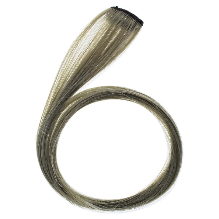 Hairdo Pop Color Strip Extension - Silver Surprise for Women - 18 Inch Hair Extension