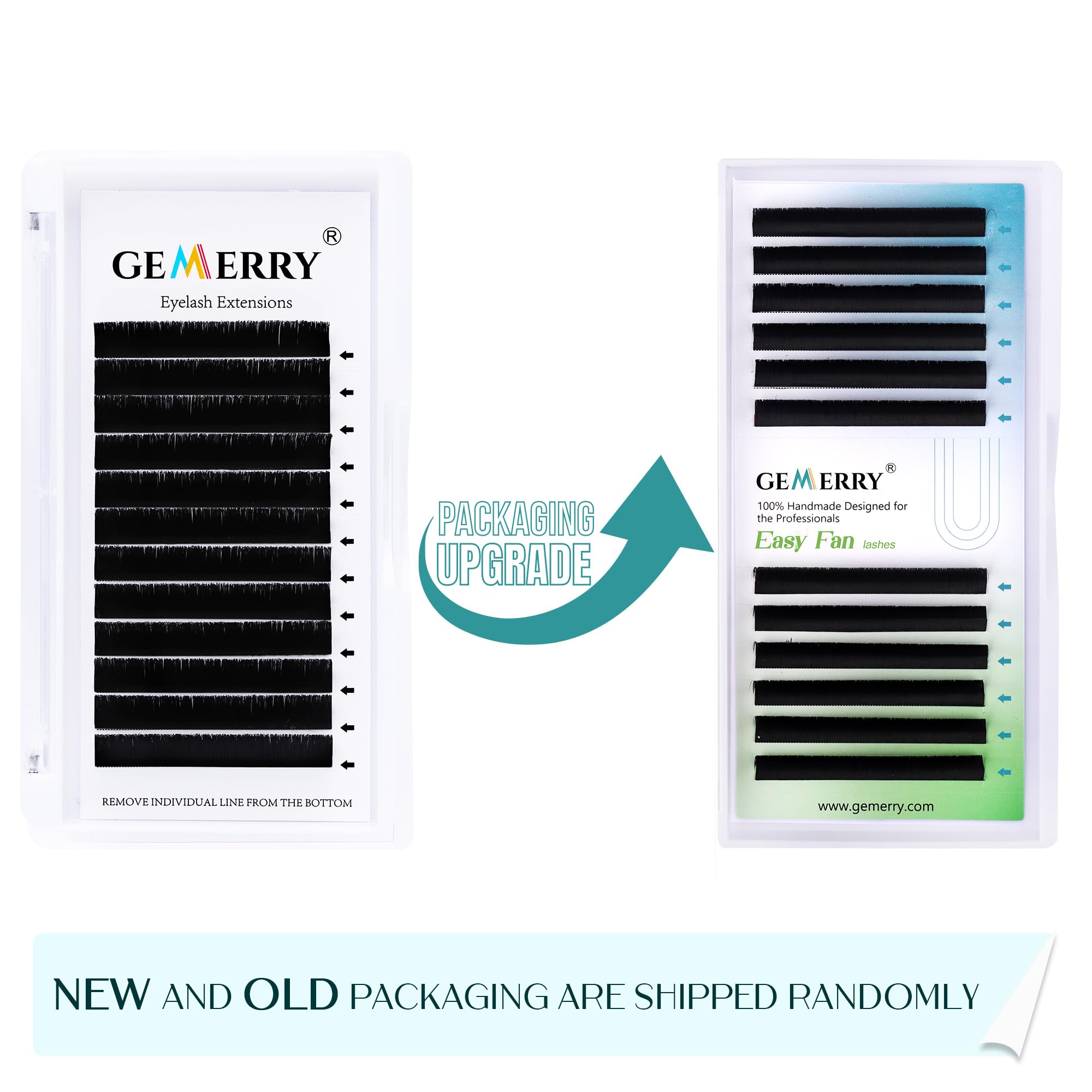 Volume Eyelash Extensions 0.07 D Curl 8-14mm Mixed Volume Lash Extensions Easy Fan Lashes Self Fanning 2D-10D Rapid Blooming Lash Extension Supplies 8-25mm (0.07-D Curl, Mix 8-14mm)