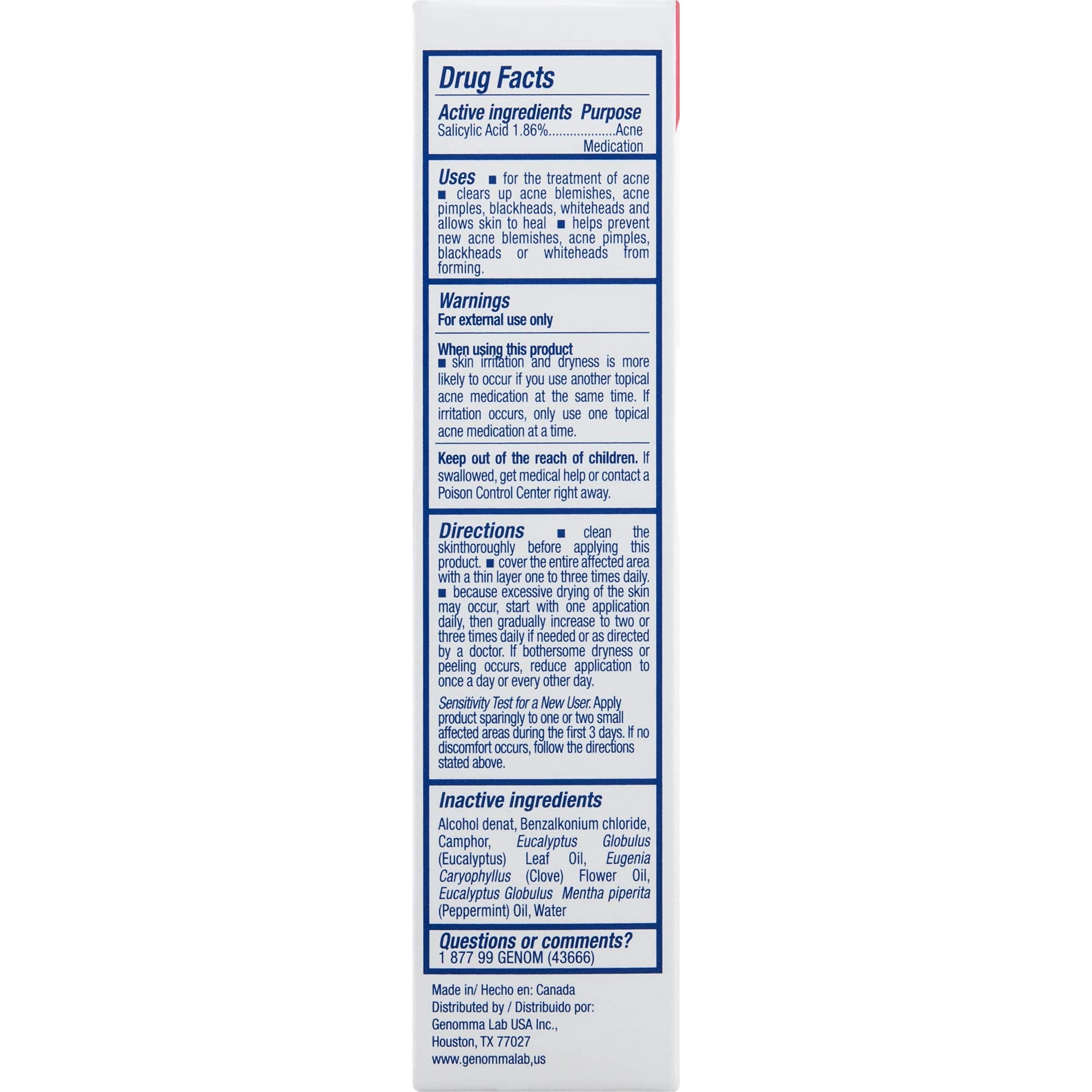 ASEPXIA Acne Astringent Lotion 1.86% Salicylic Acid for Pimples Blackheads Clogged Pores, 4 oz