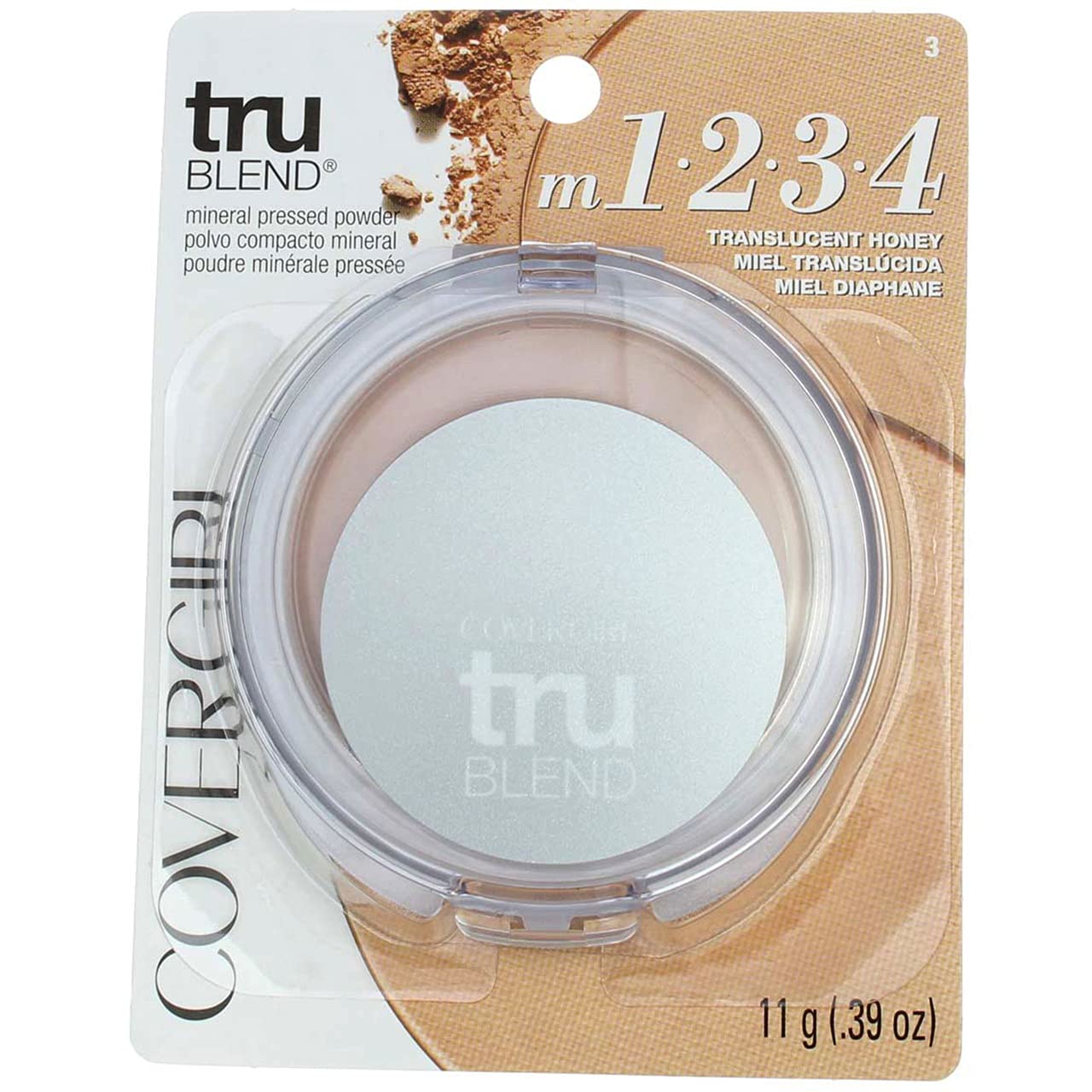 CoverGirl Trublend Pressed Powder Translucent Honey 3 0.39-Ounce Packages (Pack of 2)