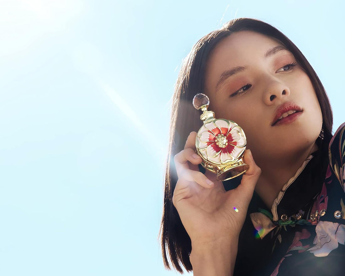 Swiss Arabian Layali Rouge - Luxury Products From Dubai - Long Lasting Personal Perfume Oil Fragrance - A Seductive Signature Aroma - 0.5 Oz