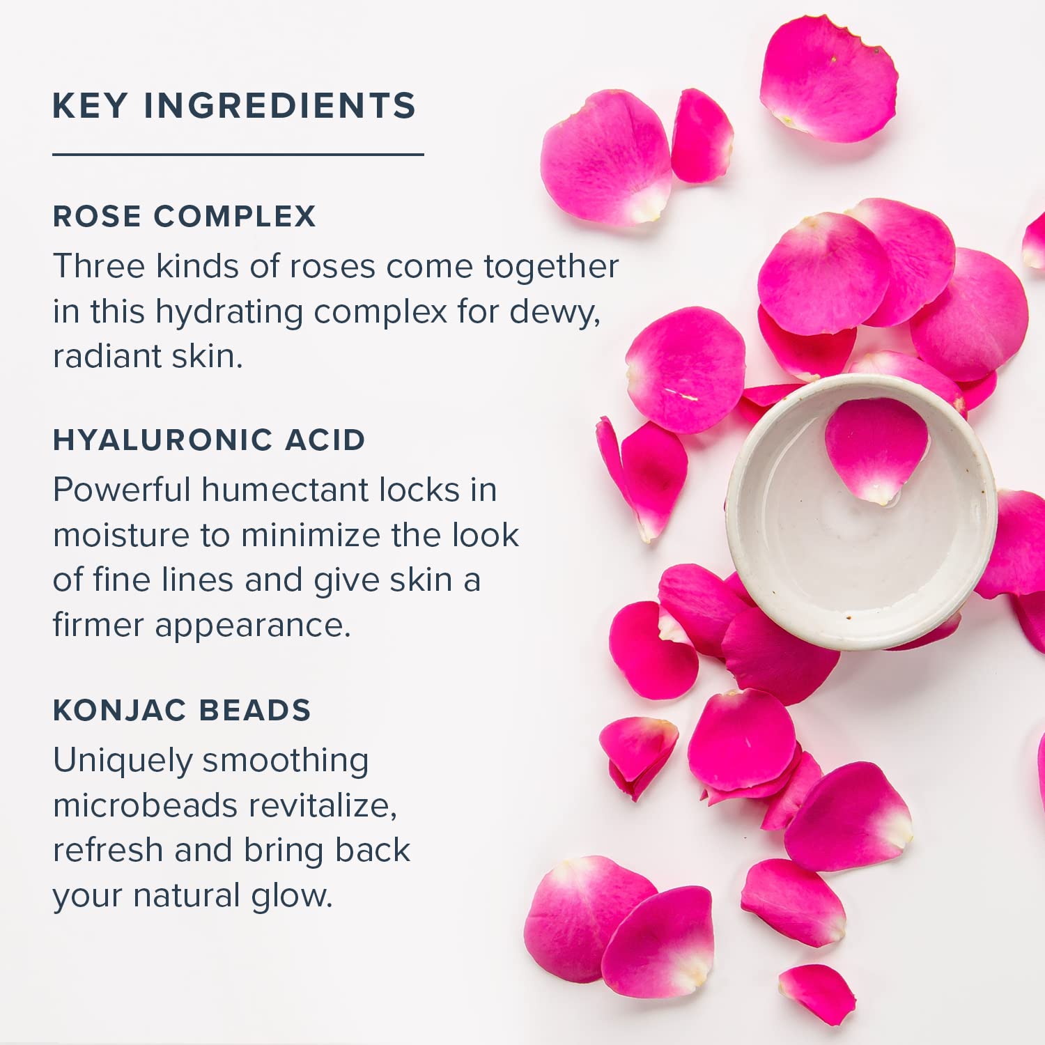 HERITAGE STORE Rosewater Jelly Facial Mask - Hydrating Treatment for Dry Combination Skin, Gel Face Mask Locks in Moisture w/ Hyaluronic Acid and Rose Complex, Hypoallergenic, Vegan, Cruelty Free, 2oz