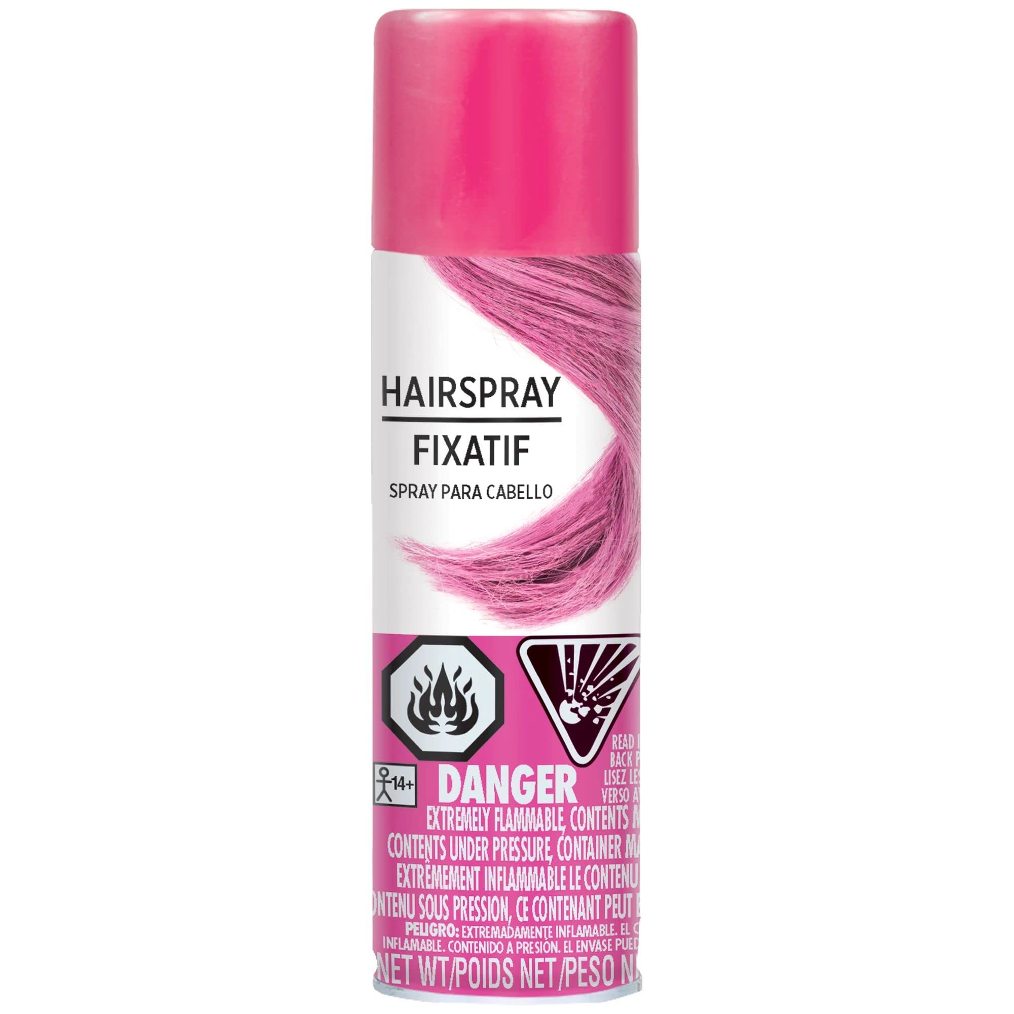 Color Hair Spray 3 Ounces-Pink