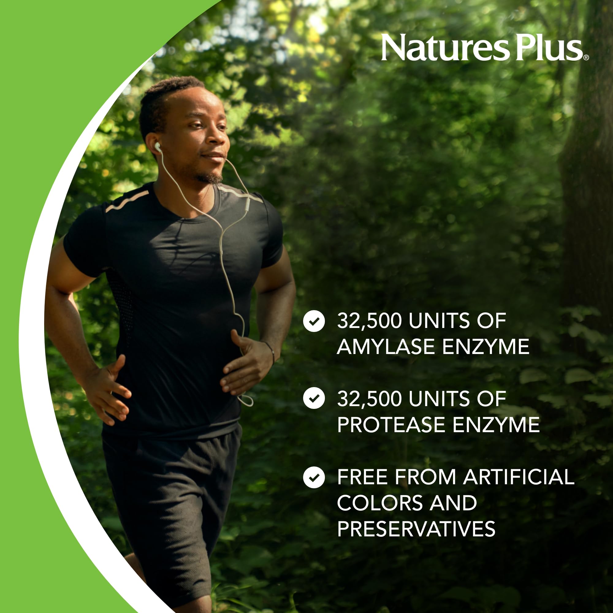 Natures Plus Ultra-Zyme - 180 Tablets, Pack of 2 - Maximum Strength Digestive Enzyme Supplement with Acidophilus & Glutamic Acid - Gluten Free - 180 Total Servings