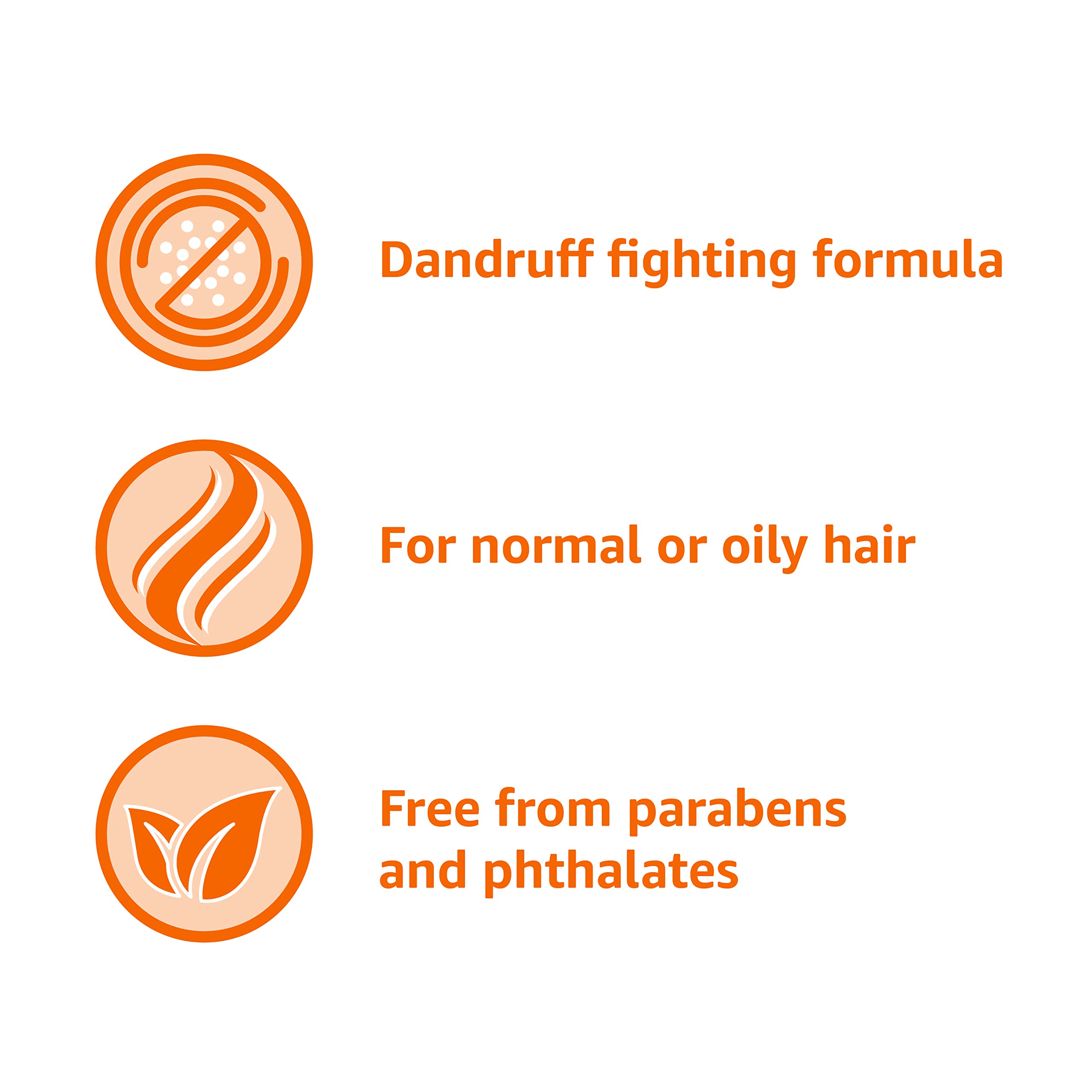 Amazon Basics Dandruff Shampoo for Normal to Oily Hair, 28.2 Fluid Ounces, 1 Pack
