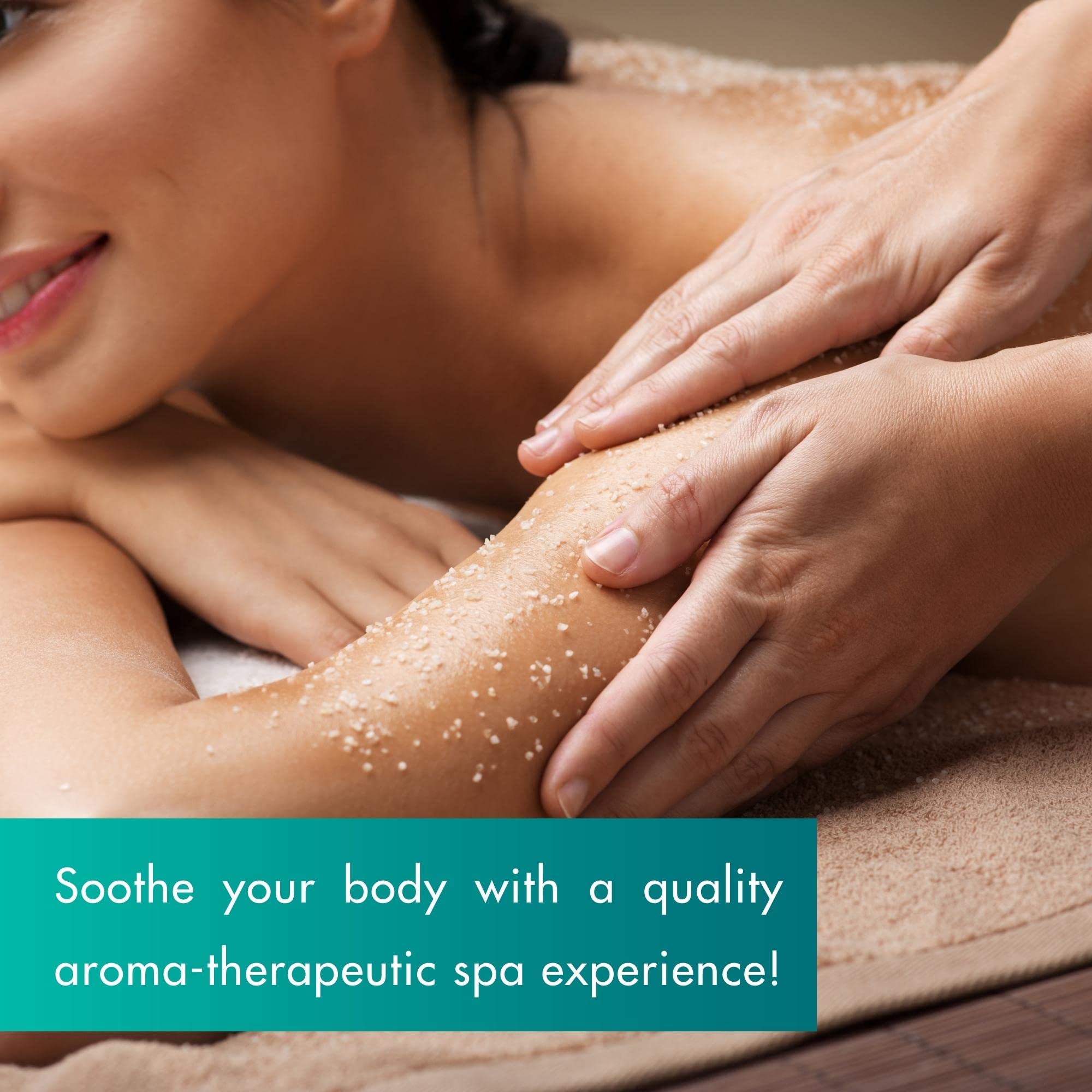 SPA REDI – Sugar Body Scrub, Mint and Eucalyptus, 128 Oz, Exfoliating, Moisturizing, Hydrating and Nourishing, Glow, Polish, Smooth and Fresh Skin - Body Exfoliator