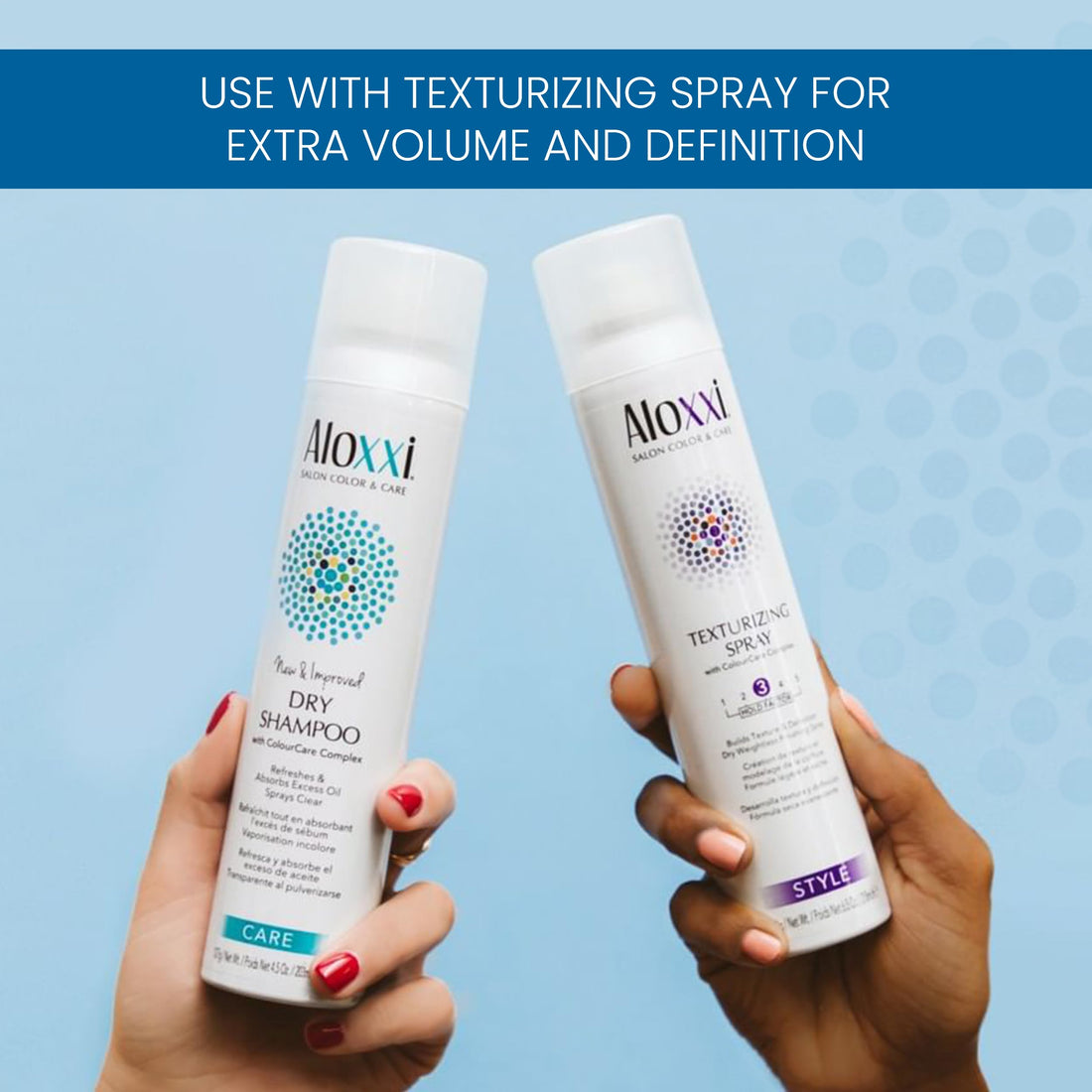 ALOXXI Dry Shampoo - Sprays Clear, Even on Dark Hair with Fragrance of Green Apple and Herbs - Absorbs Excess Oil and Refreshes Hair, 4.5 Fl. Oz