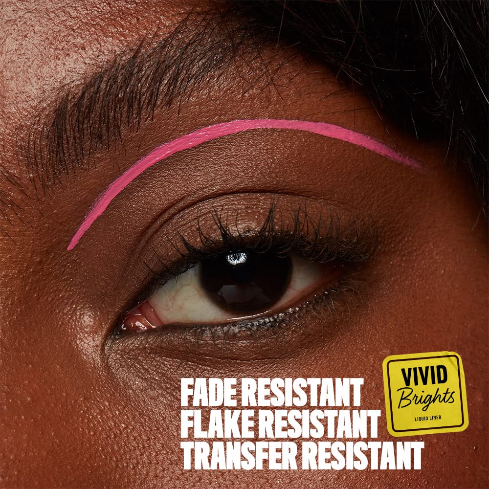 NYX PROFESSIONAL MAKEUP Vivid Brights Liquid Liner, Smear-Resistant Eyeliner with Precise Tip - Don't Pink Twice