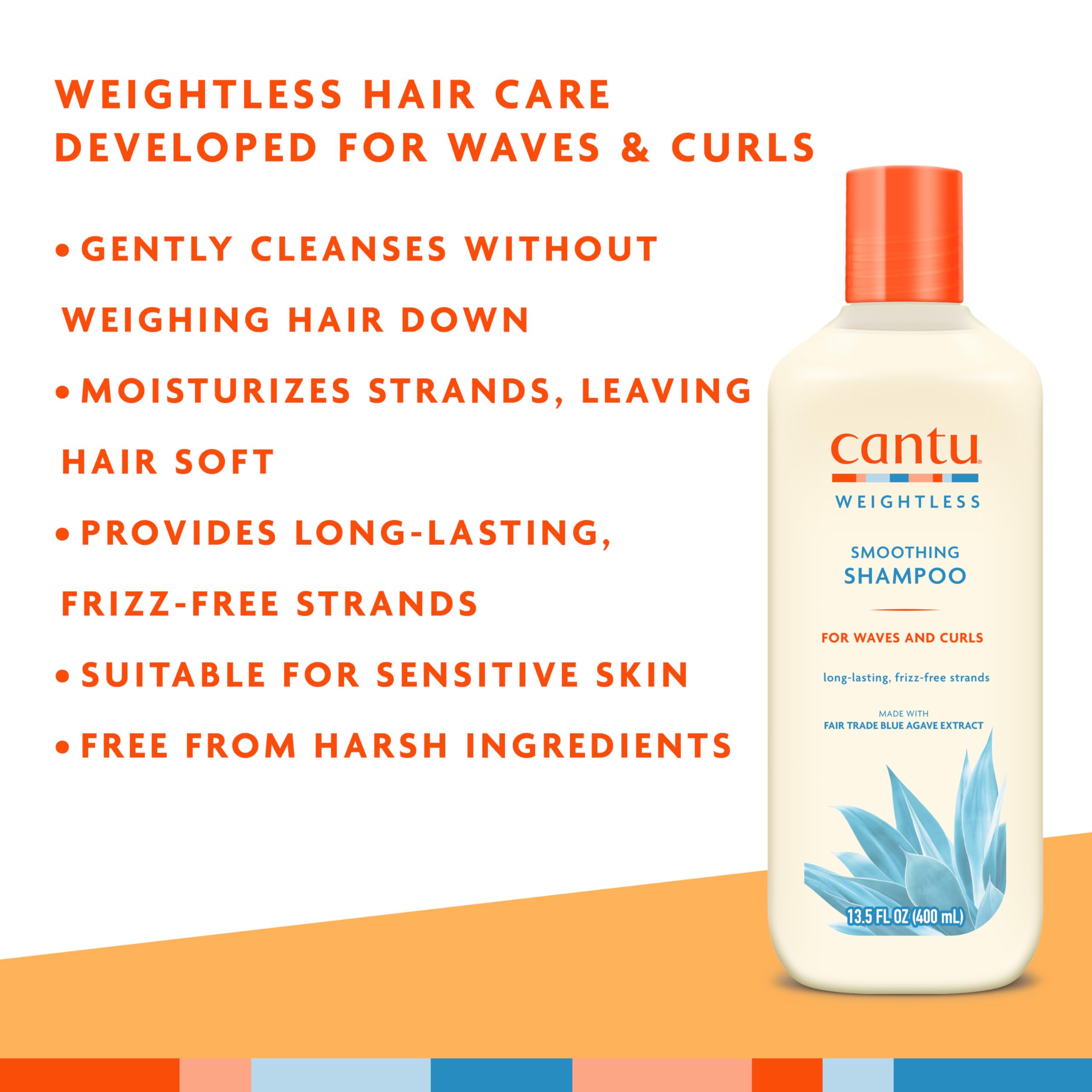 Cantu Weightless Smoothing Shampoo, 13.5 fl oz