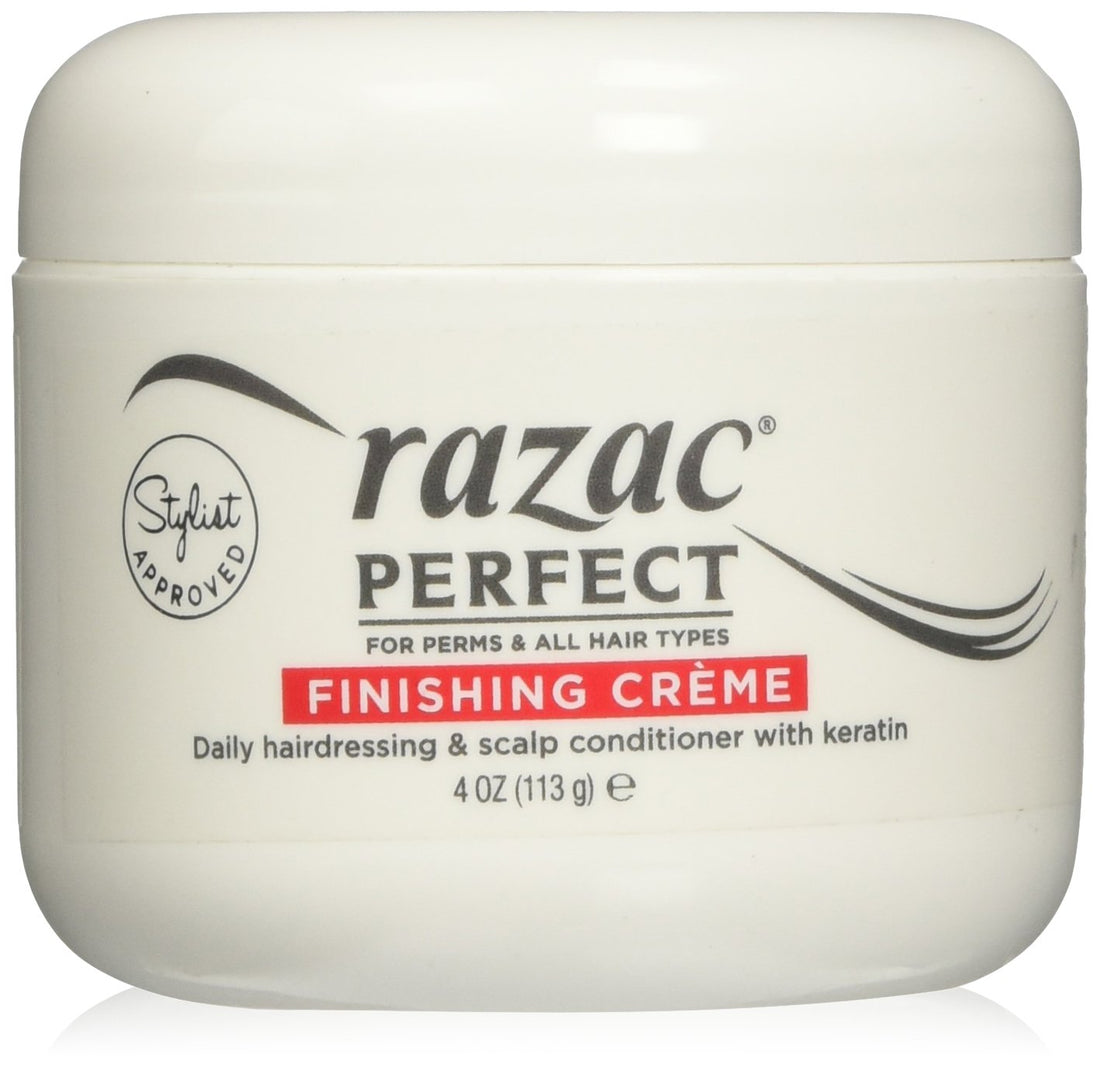 Razac Perfect for Perms Finishing Creme Daily Hairdressing & Scalp Conditioner, 4 oz.