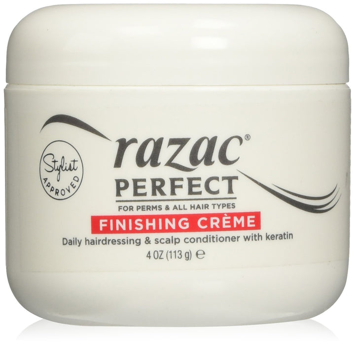 Razac Perfect for Perms Finishing Creme Daily Hairdressing & Scalp Conditioner, 4 oz.