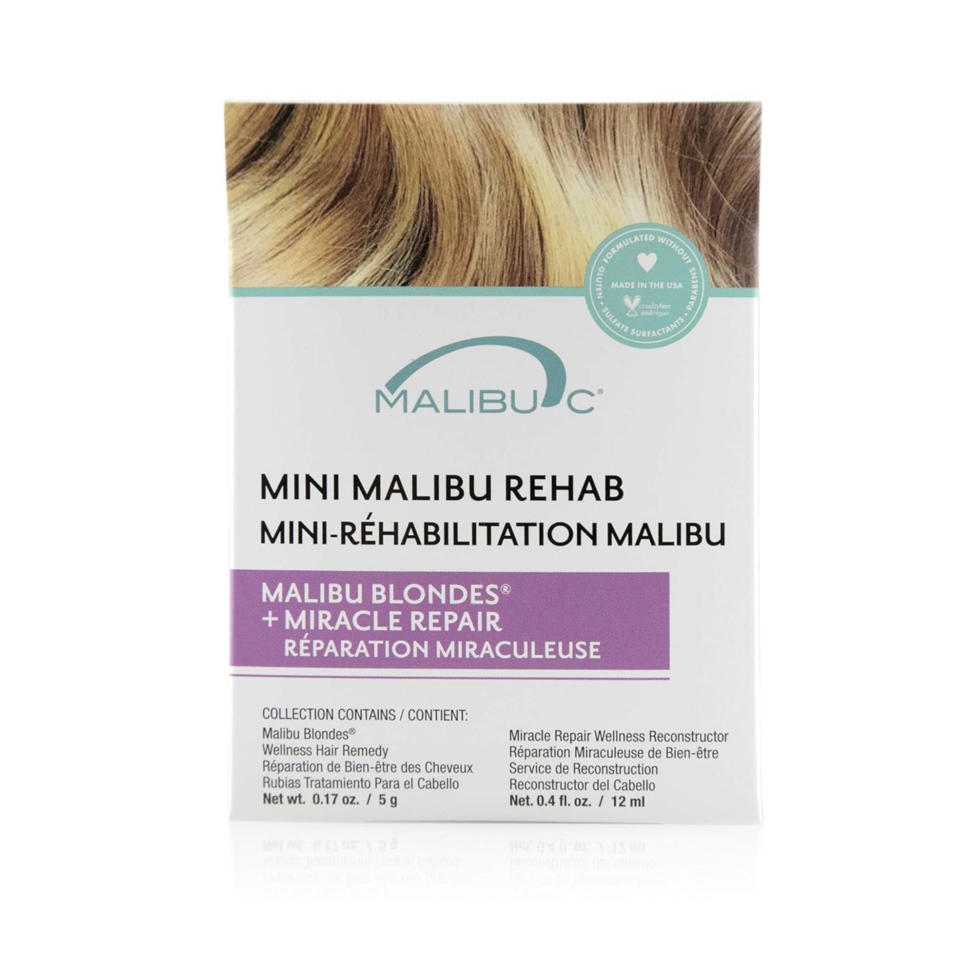 Malibu C Mini Malibu Rehab Malibu Blondes and Miracle Repair Set