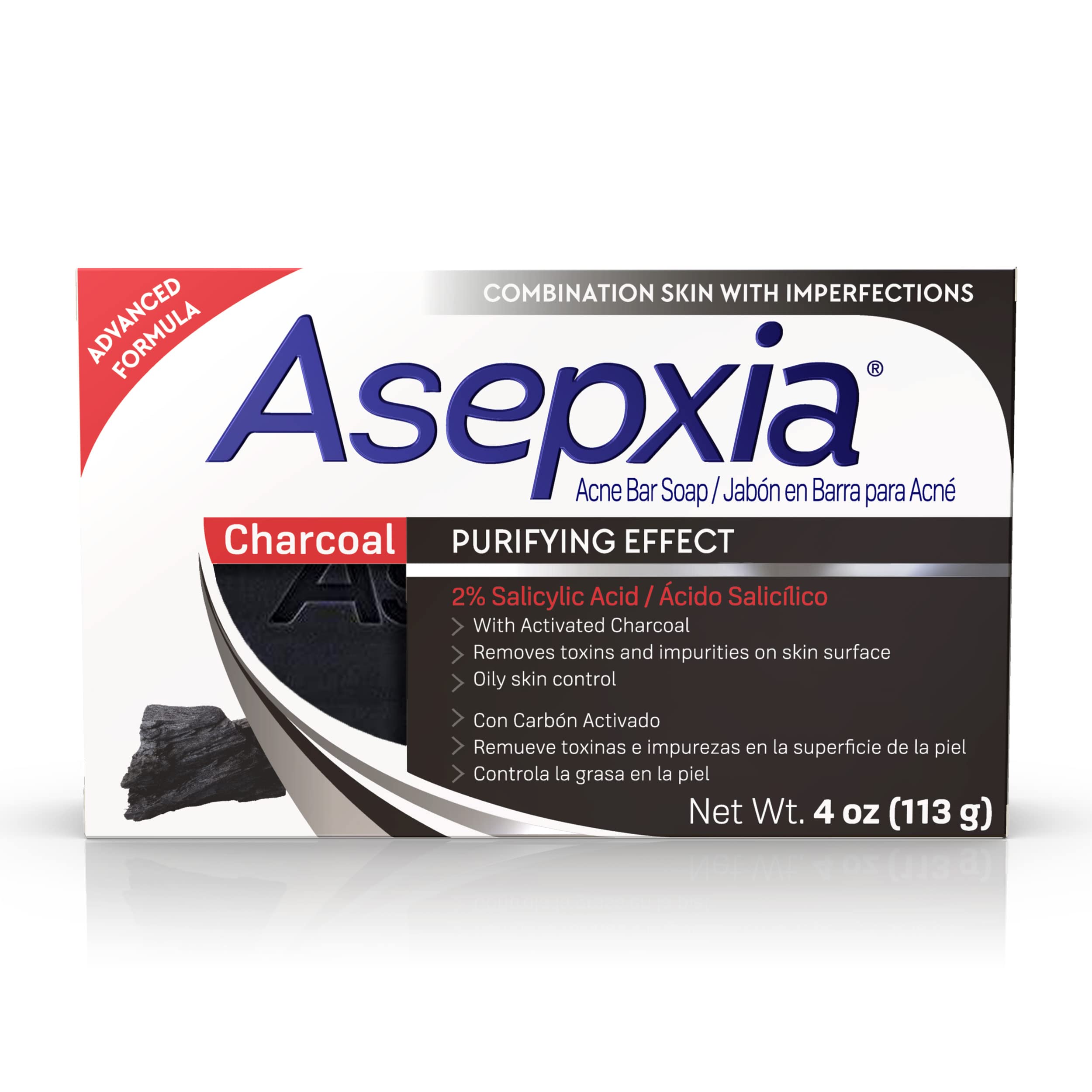 Asepxia ASEPXIA CLEANSING BAR CHARCOAL 4 OZ
